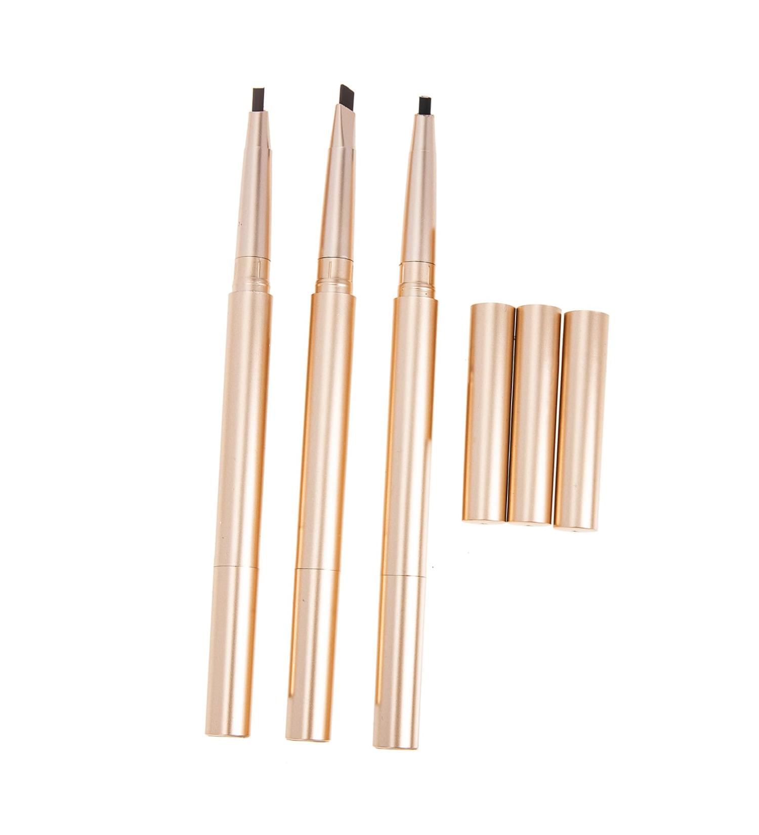 Mikinona 3pcs Double Ended Eyebrow Pencil Brow Pencil Brown Waterproof Brow Pencil Eyebrow Pencil Waterproof Makeup Accessories Eyebrow Pencil Dark Brown Makeup Tools Brow Pencil Black - Buy Online on GoSupps.com