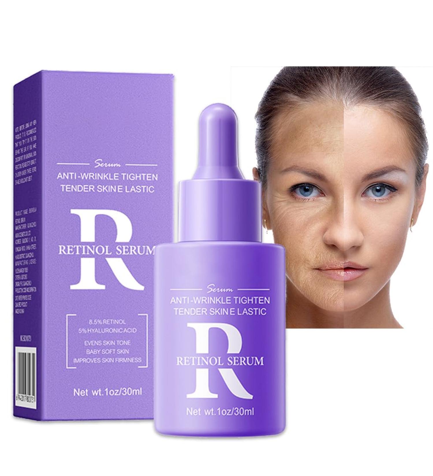 Retinol Serum Anti Aging Retinol Serum for Face & Neck Cream Serum for Smoothing Fine Lines and Skin Brightening Anti Wrinkle Serum for Skin Repair Acne Scar Dark Spot Fine Line and Wrinkles - Buy Online on GoSupps.com