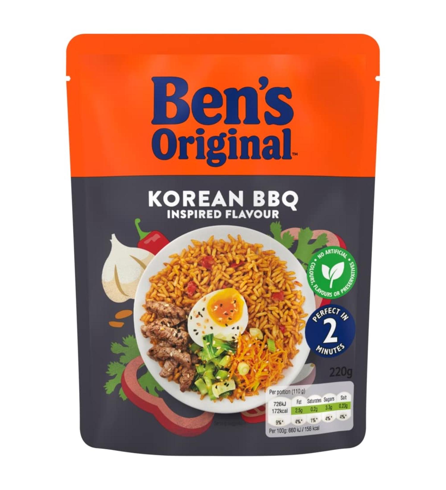 Ben's Original Korean BBQ Inspired Flavour 220g