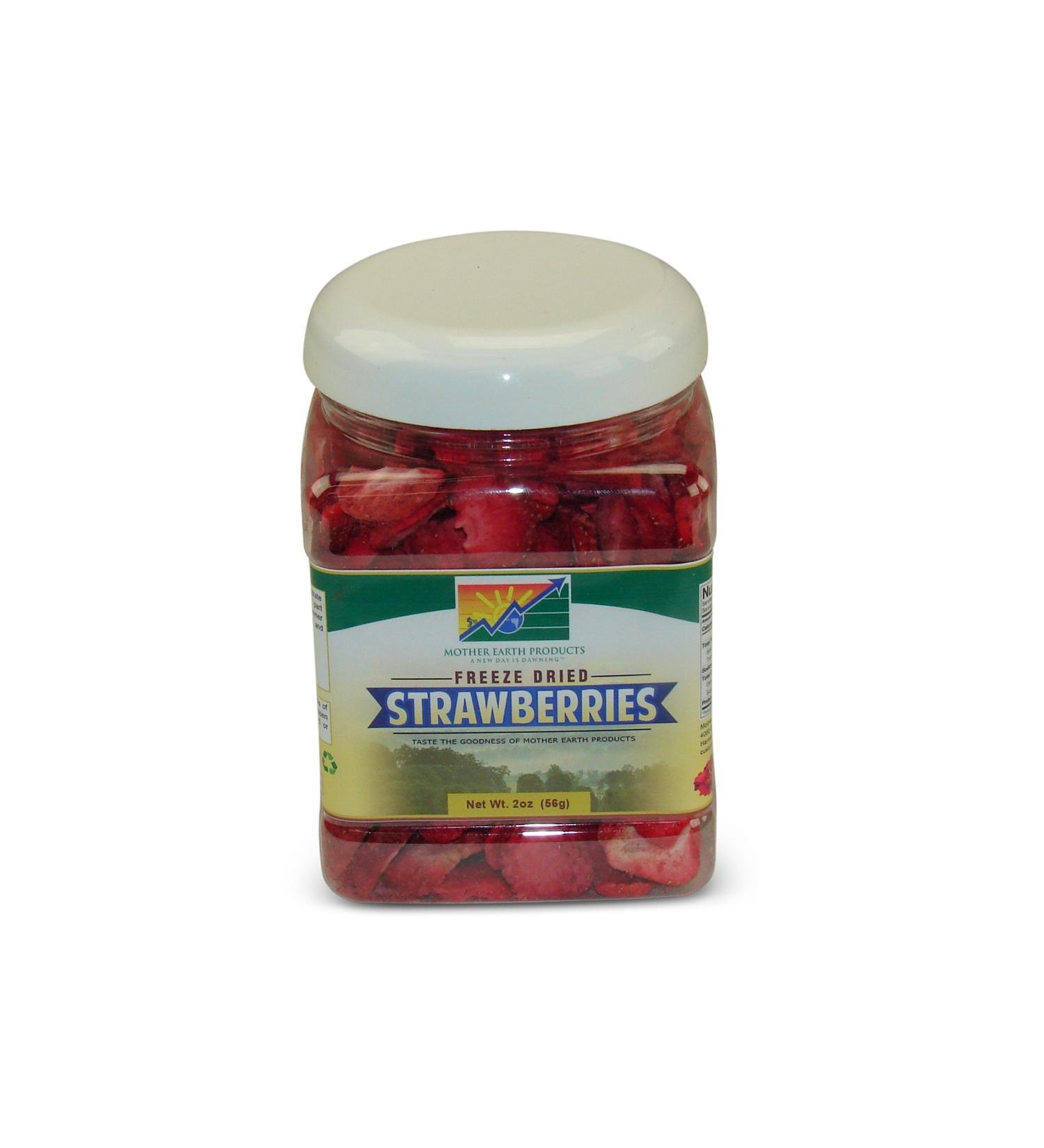 Mother Earth Freeze Dried Strawberries - 2 Oz (Pack of 1) - Buy Online on GoSupps.com
