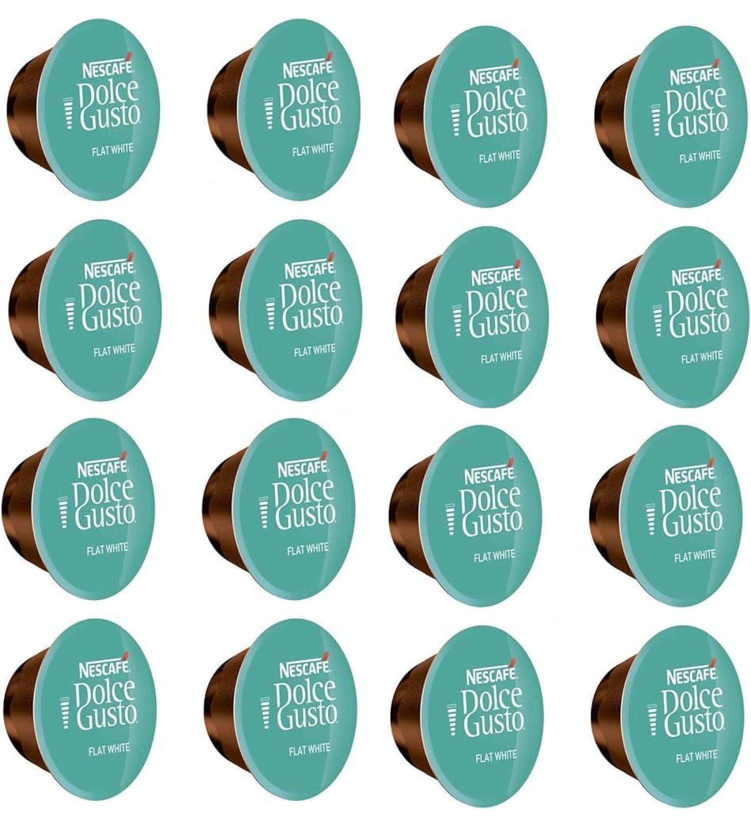 Dolce Gusto Compatible Flat White Pods 112 Capsules 112 Drinks Sold Loose - Buy Online on GoSupps.com