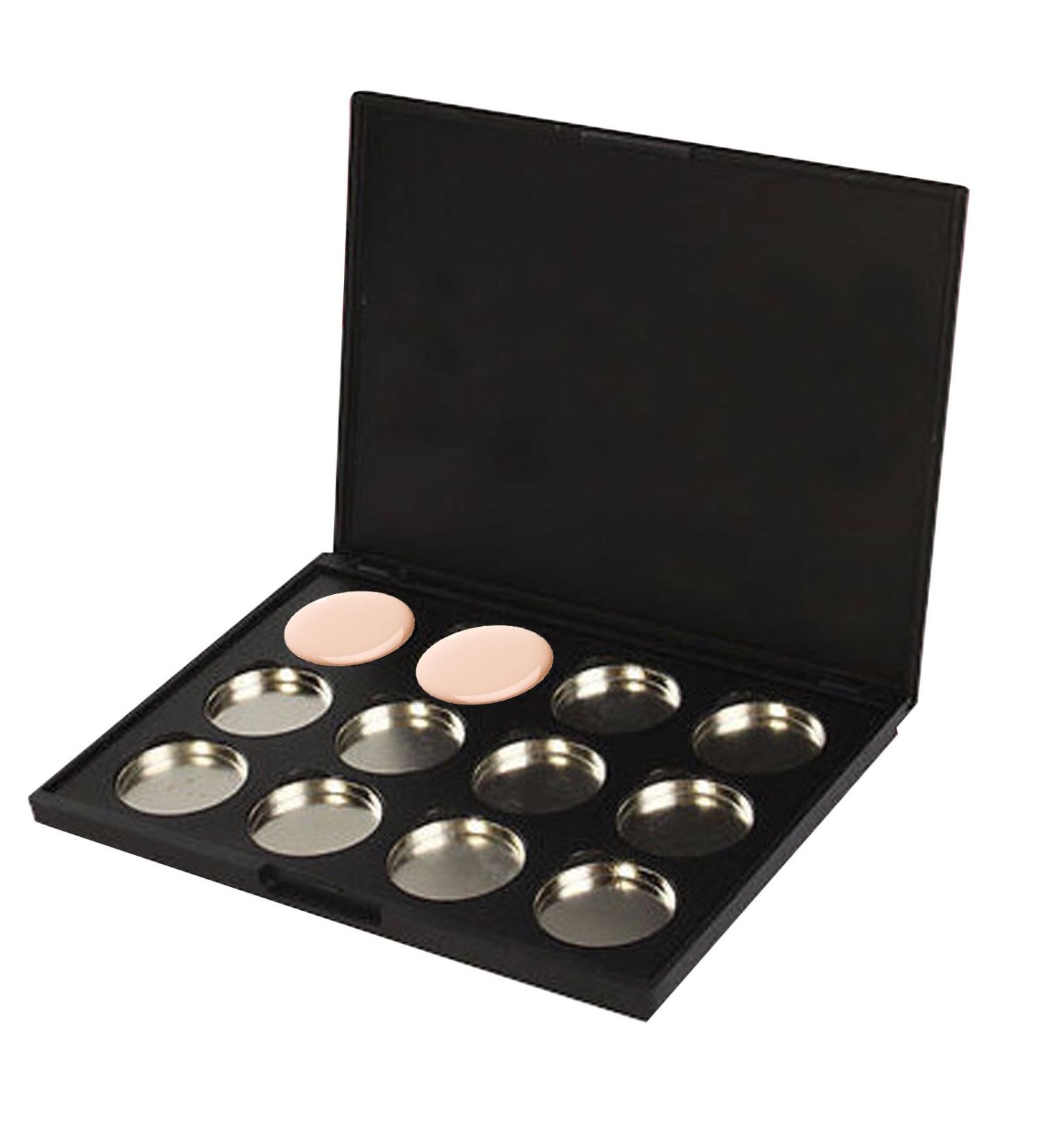 12 Grid Pots Magnetic Eyeshadow Palette - Empty Aluminum Tin for Pigments | Perfect for Makeup Artists - Buy Online on GoSupps.com