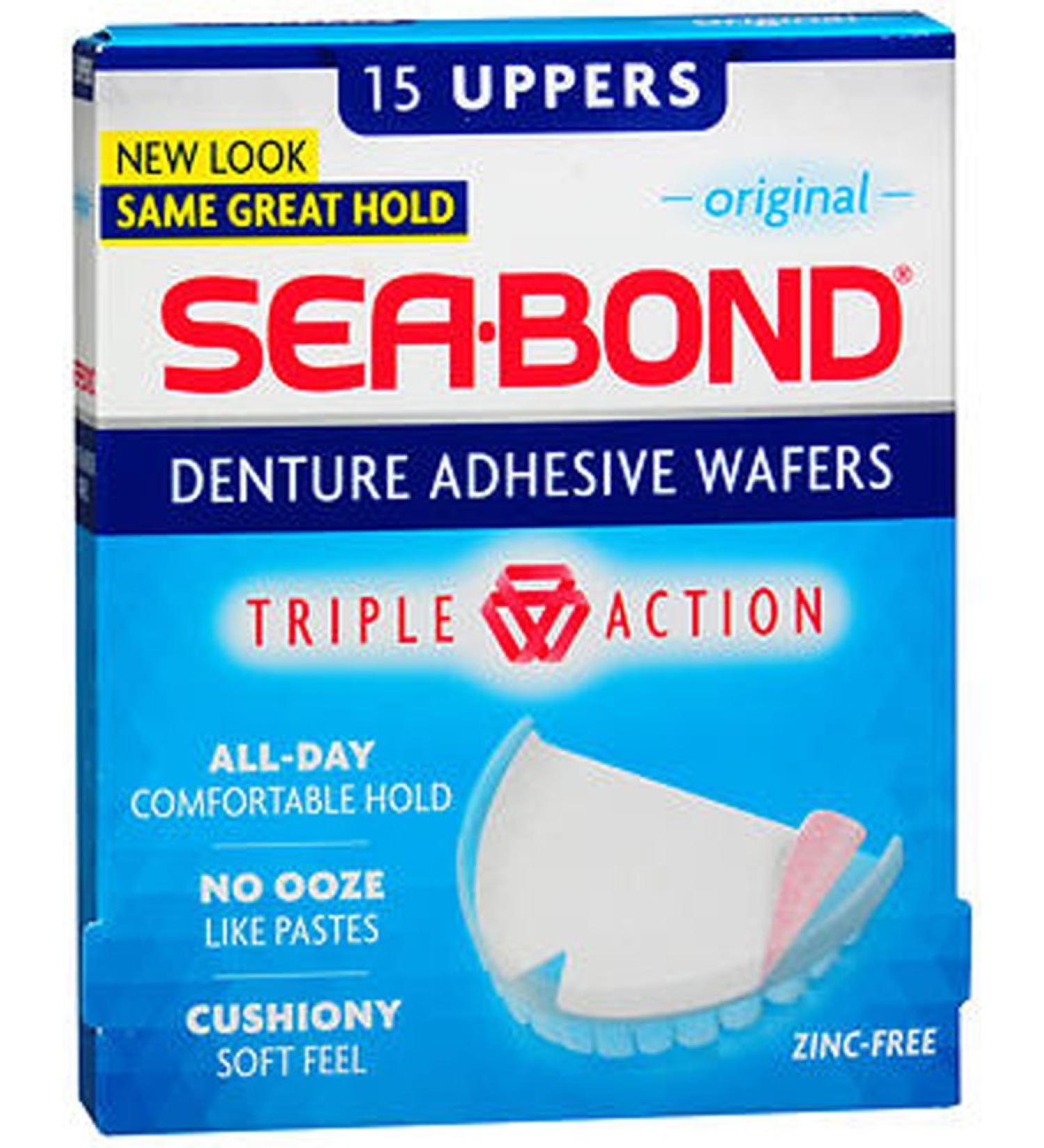 SEA-BOND Denture Adhesive Seals Uppers Original 30 Each