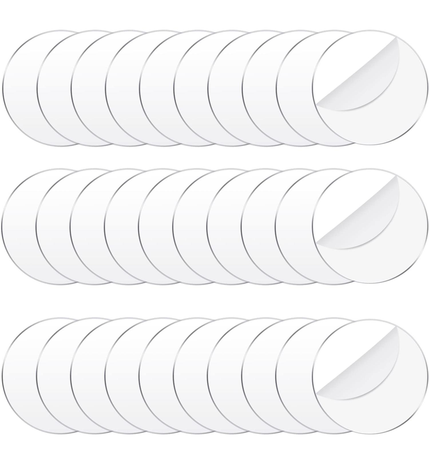 30 Clear Acrylic Circle Blanks - 4 Inch Round Transparent Discs for DIY Crafts - Wedding, Easter, Graduation, Flag Day Ornament Making - Buy Online on GoSupps.com