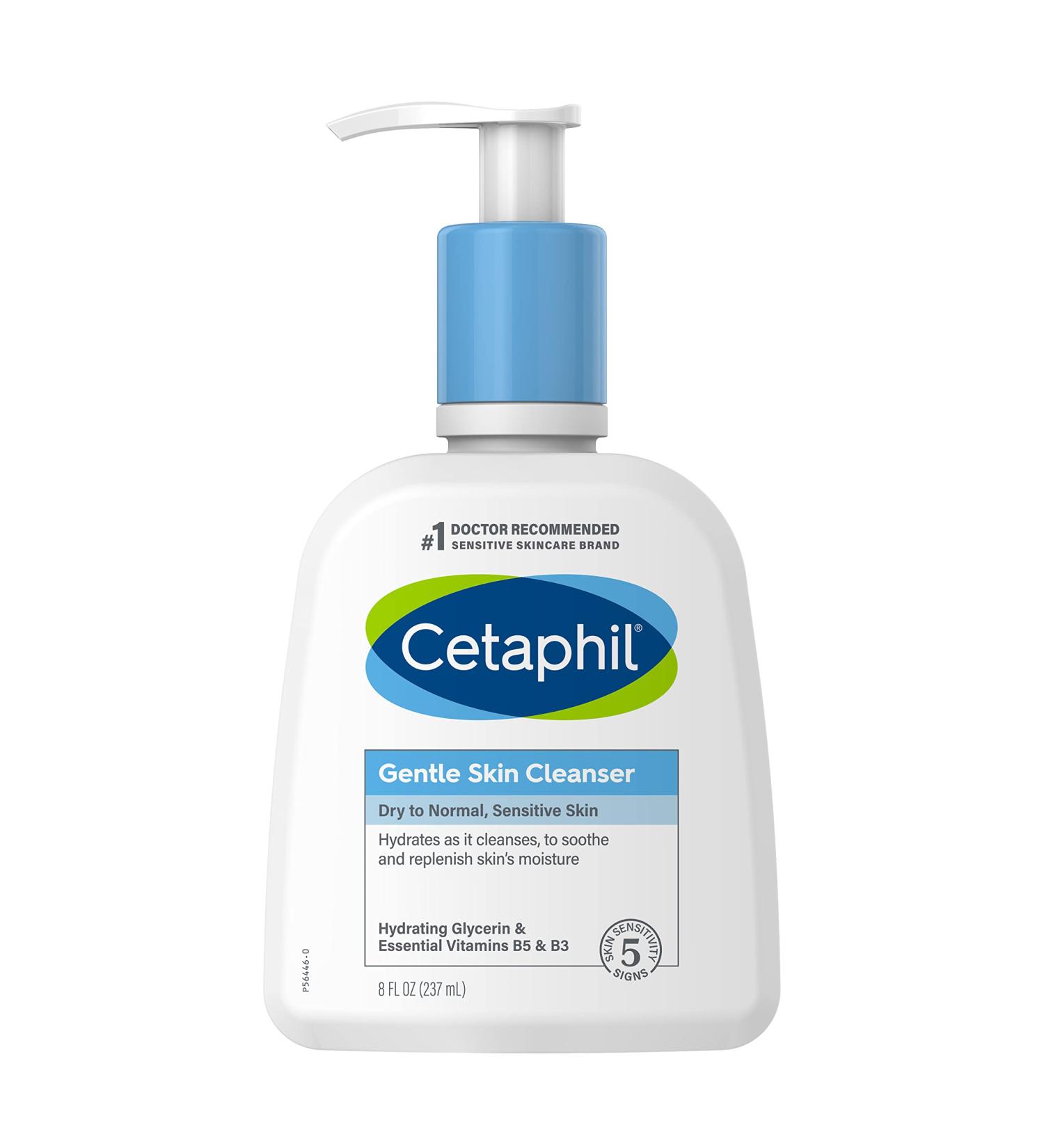 CETAPHIL Hydrating Gentle Skin Cleanser 8 oz 3 Pack - Fragrance Free, Soap Free, Non-Foaming - Ideal for Dry, Normal, Sensitive Skin - Buy Online on GoSupps.com
