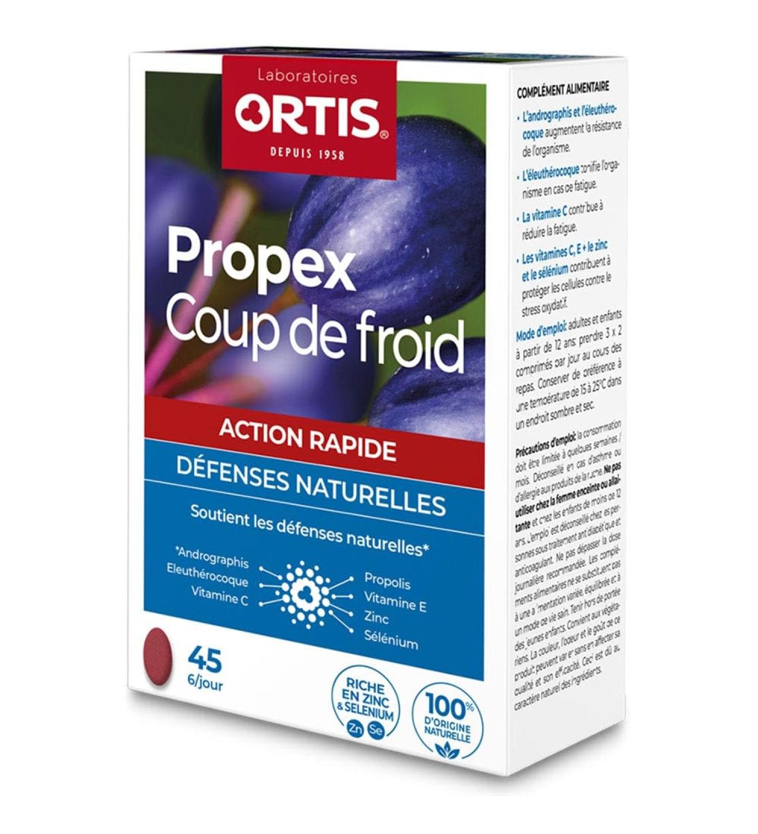 ORTIS Propex Cold Shot Food Supplement 45 Tablets