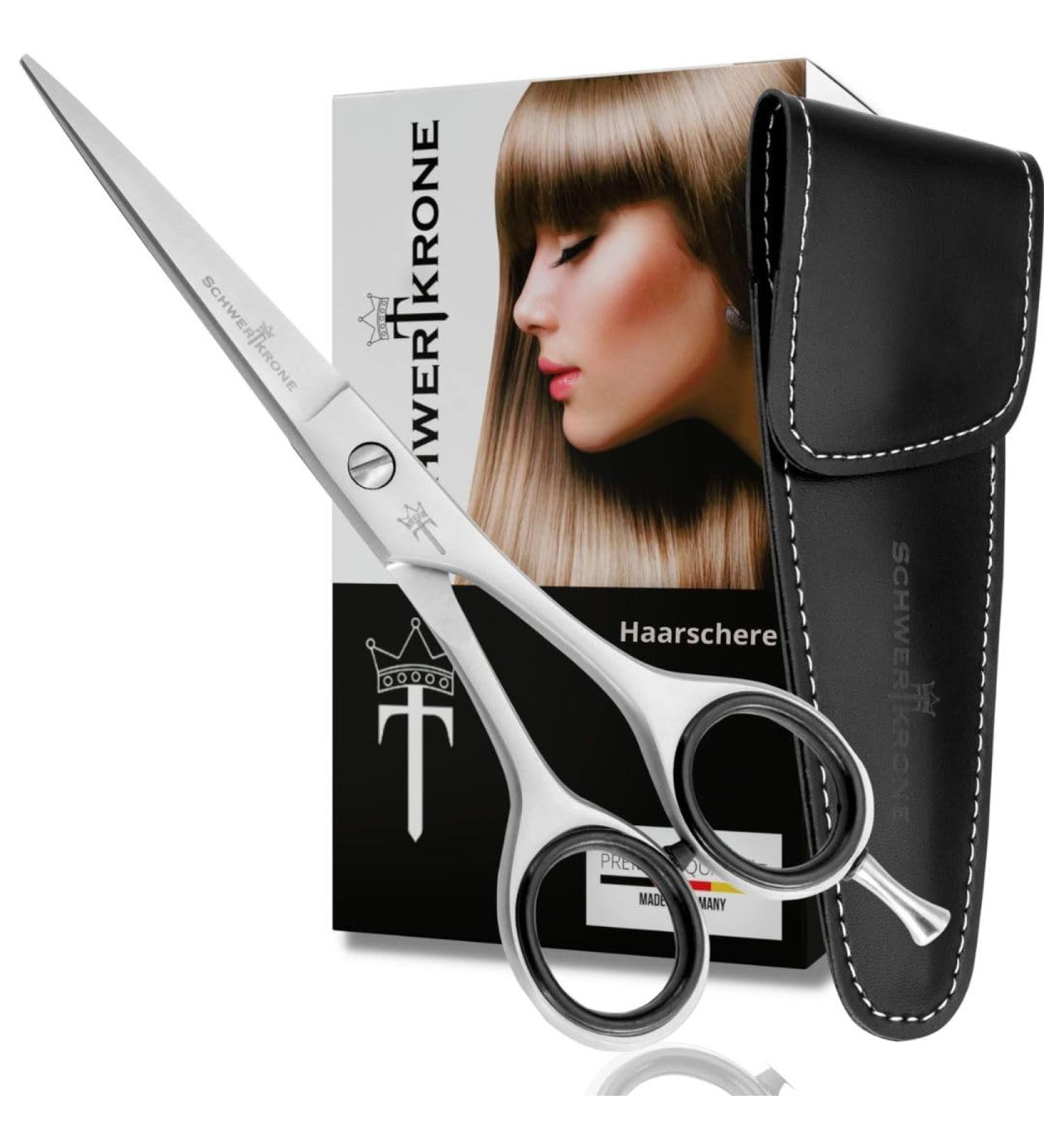 Schwertkrone Left-Handed Hair Cutting Scissors - Stainless Steel Hairdressing Shears Made in Germany - Best for Left-Handed Stylists - Buy Online on GoSupps.com