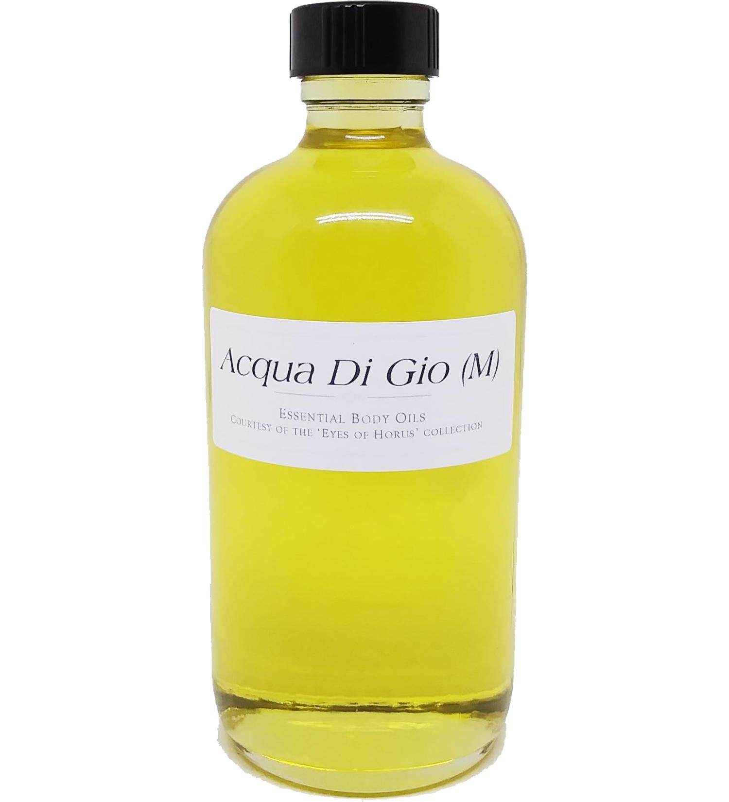 Acqua Di Gio - Type GA For Men Scented Body Oil Fragrance Regular Cap - Light Gold - 8 oz. - ID#23553 8 Fl Oz (Pack of 1)