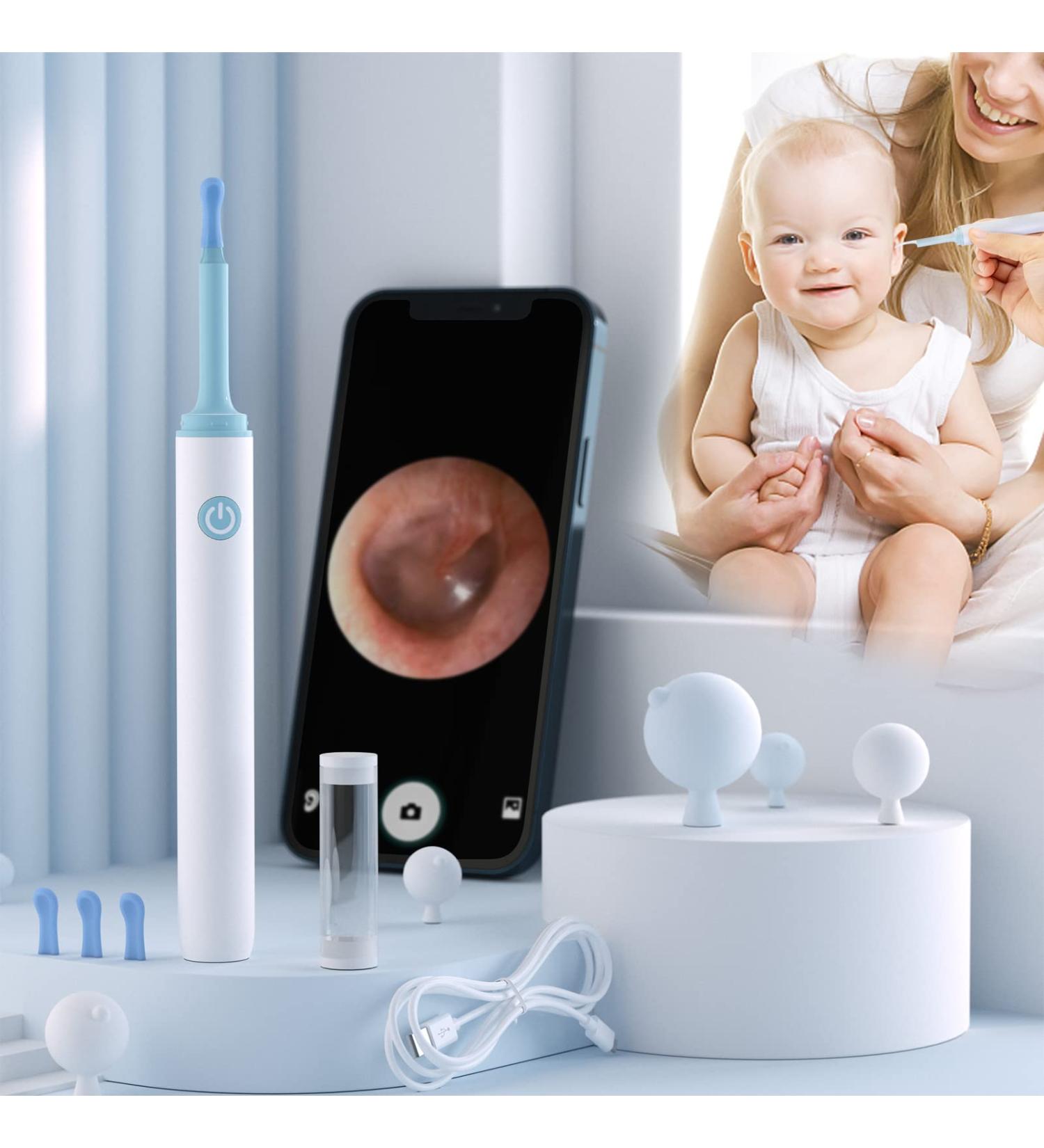 eXempt Wireless Earwax Remover with 1080P FHD Camera for iPhone, iPad & Android - Visual Ear Wax Cleaner Tool Kit in White - Buy Online on GoSupps.com