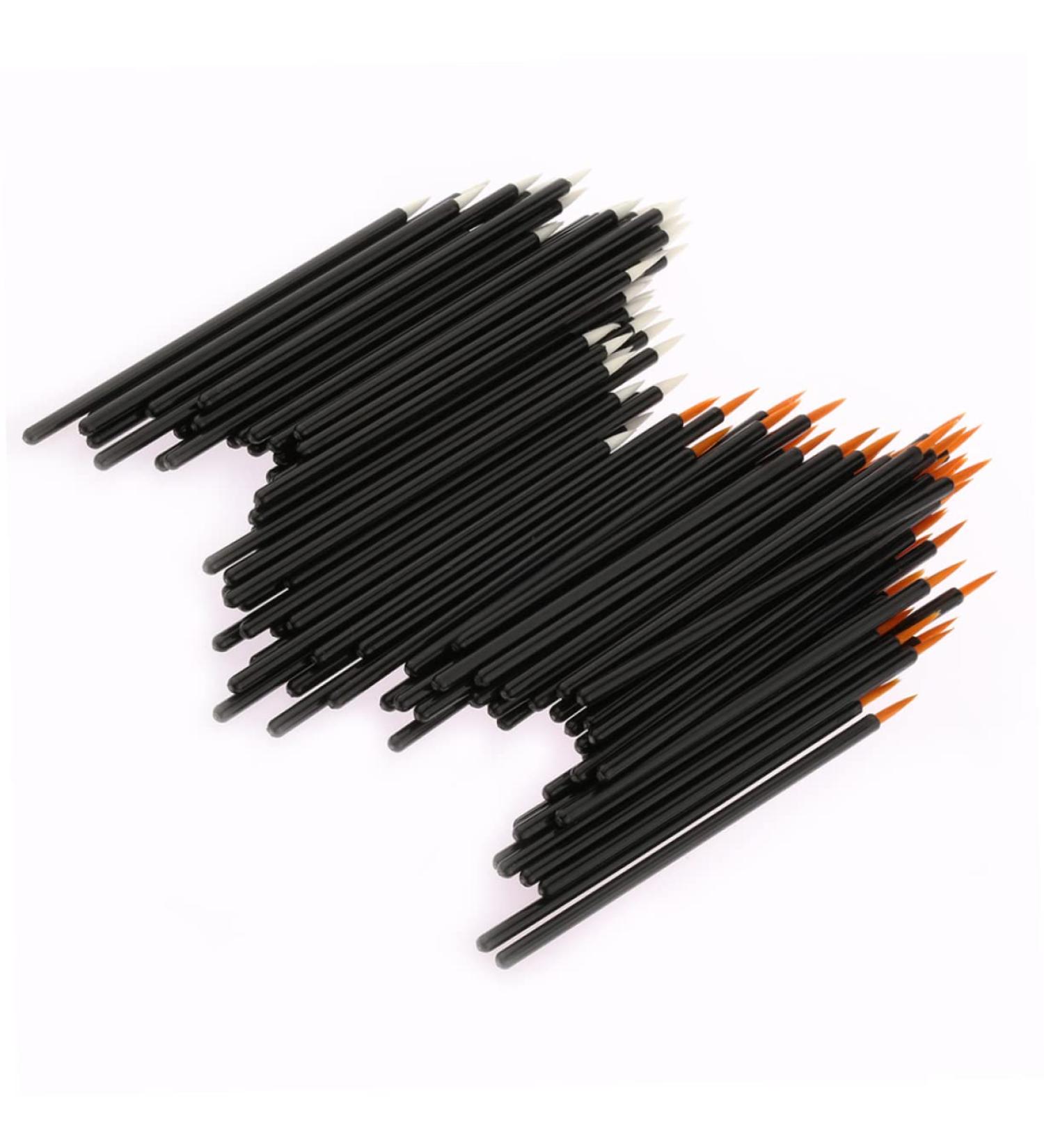 BIUDECO 100pcs Eye Makeup Tools Gel Liner Brush Eye Shadow Eye Makeup White 10X0.5X0.5cm White - Buy Online on GoSupps.com