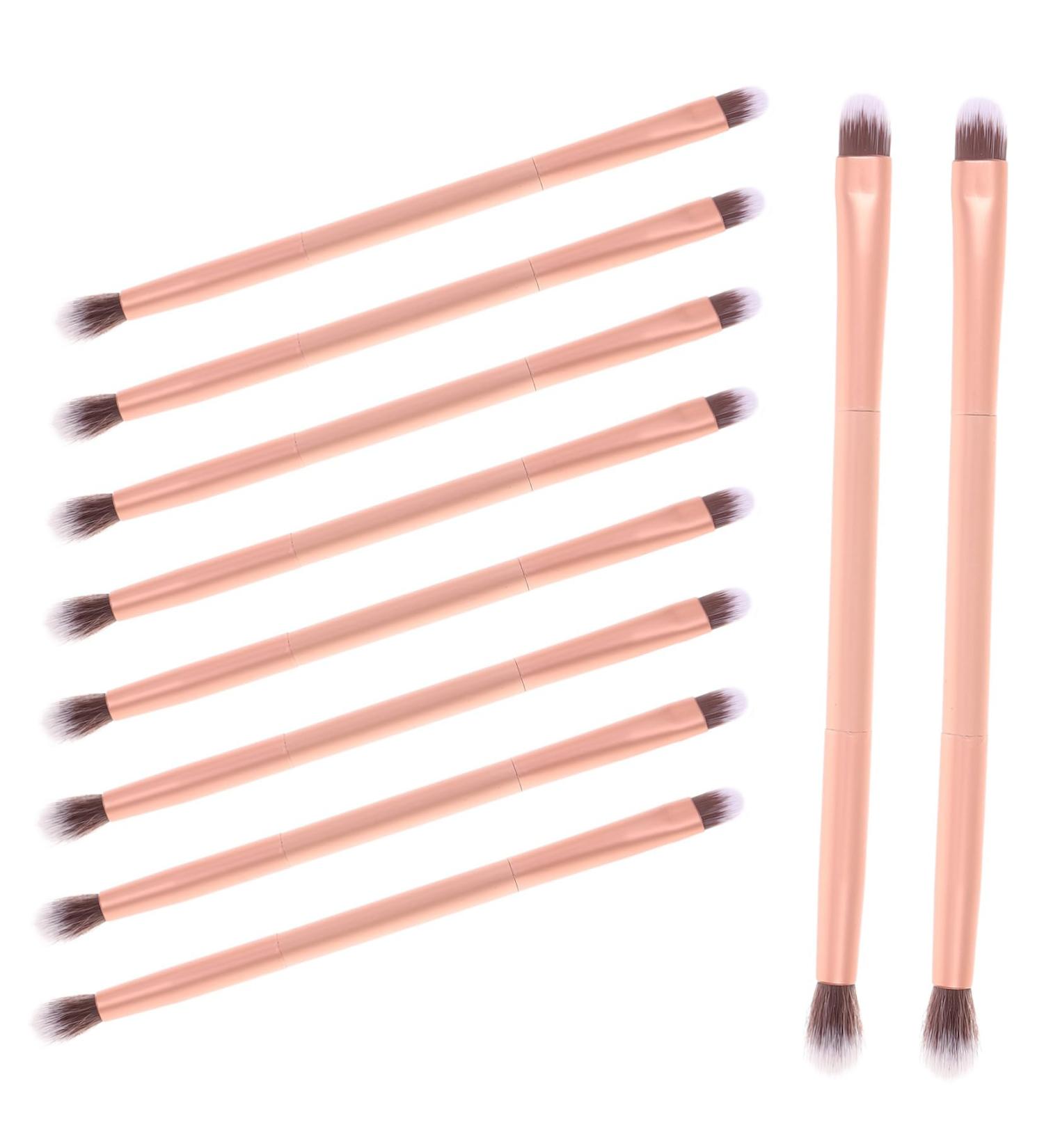 BIUDECO 24pcs Makeup Brush Eye Shadow Brush Makeup Eyeshadow Nose Contour Brush Artificial Fiber Golden - Buy Online on GoSupps.com