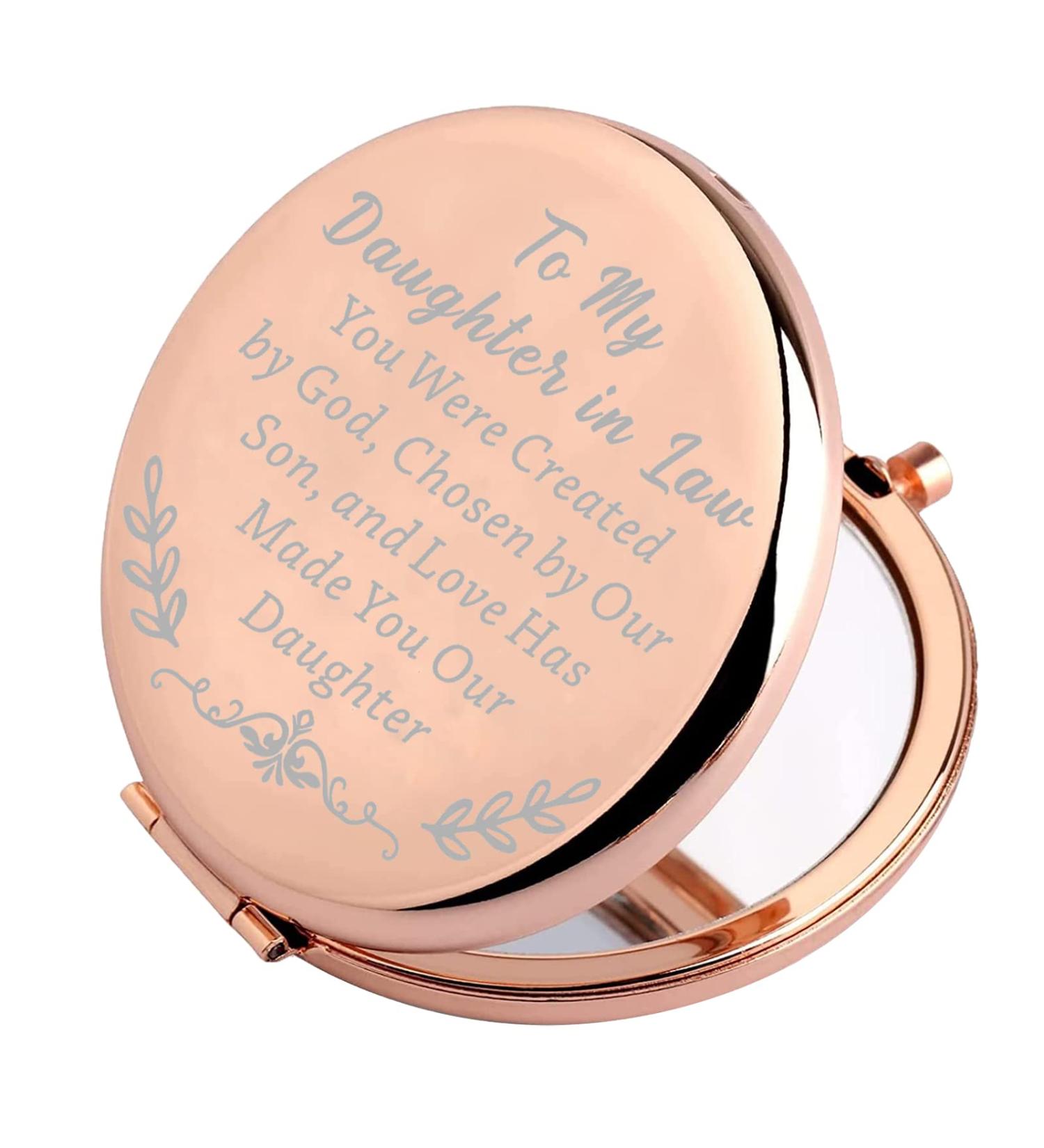 FEELMEM Daughter in Law Compact Mirror - Bridal Shower Gift from Mother in Law - Buy Online on GoSupps.com