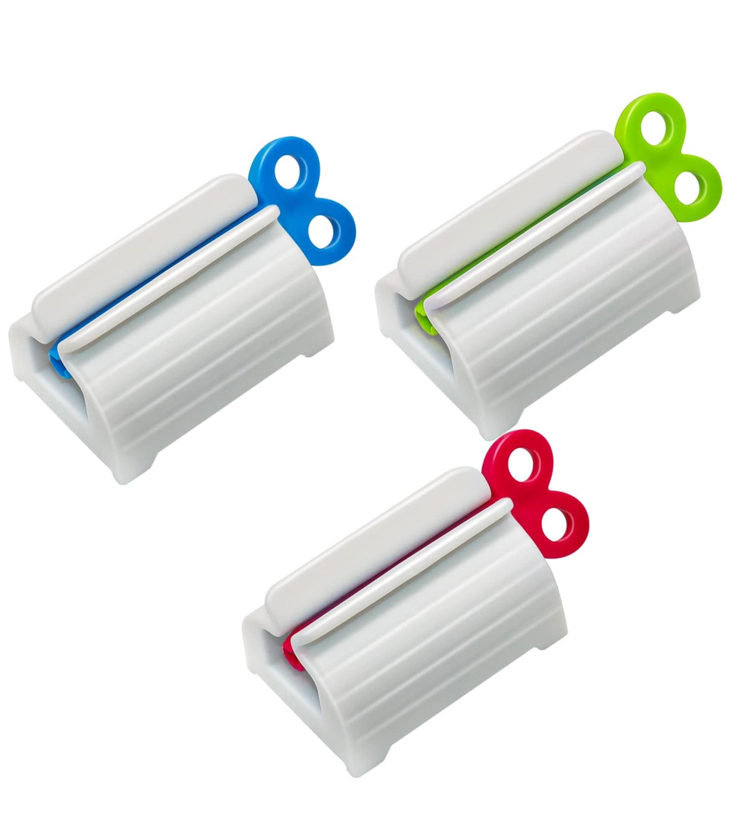 3-Piece Toothpaste Squeezer Set - Easy Tube Presser & Dispenser for Bathroom | Optimized Toothpaste Quetscher - Buy Online on GoSupps.com