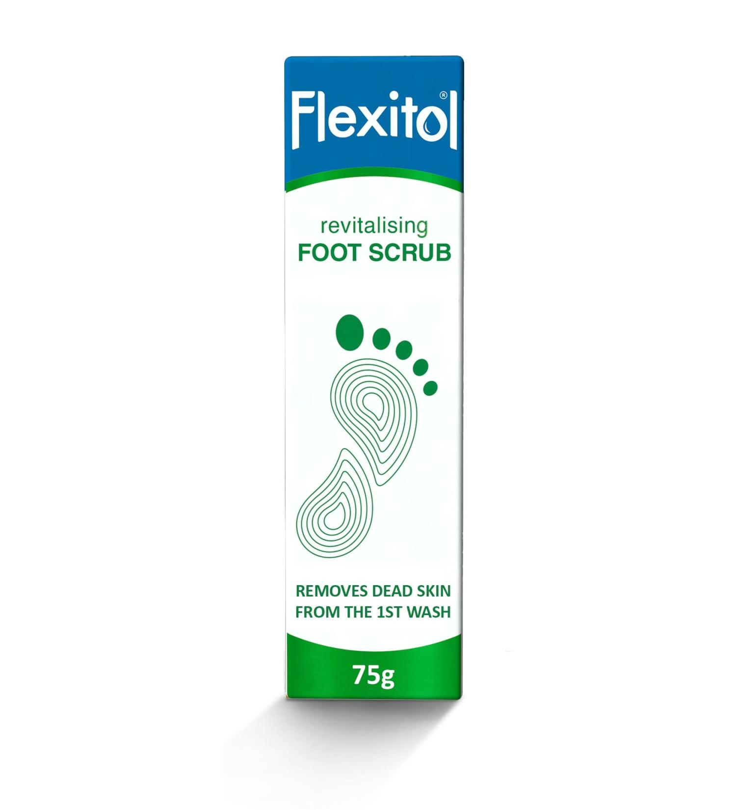 Flexitol Revitalising Foot Scrub for Softer Smoother Feet For Hard Dead Skin - 75g - Buy Online on GoSupps.com
