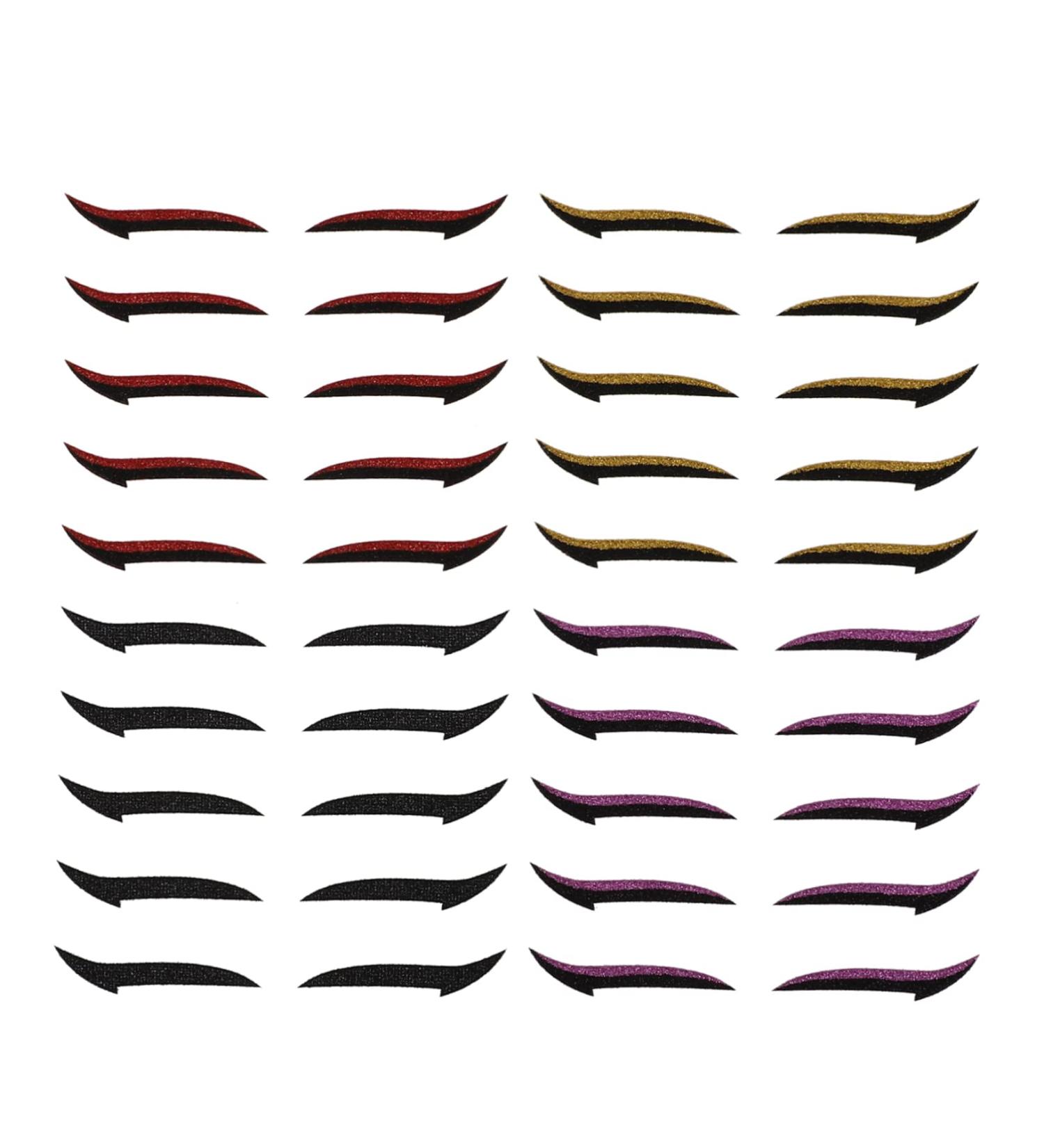 Angoily 20 Pairs Eyeshadow Stickers Double Eyelid Tape Eyeliner Sticker Eye Makeup Stickers Double Sided Tape Makeup Stencils for Face Makeup Eyeshadow Sticker Glitter Big Eyes Tool Paper - Buy Online on GoSupps.com