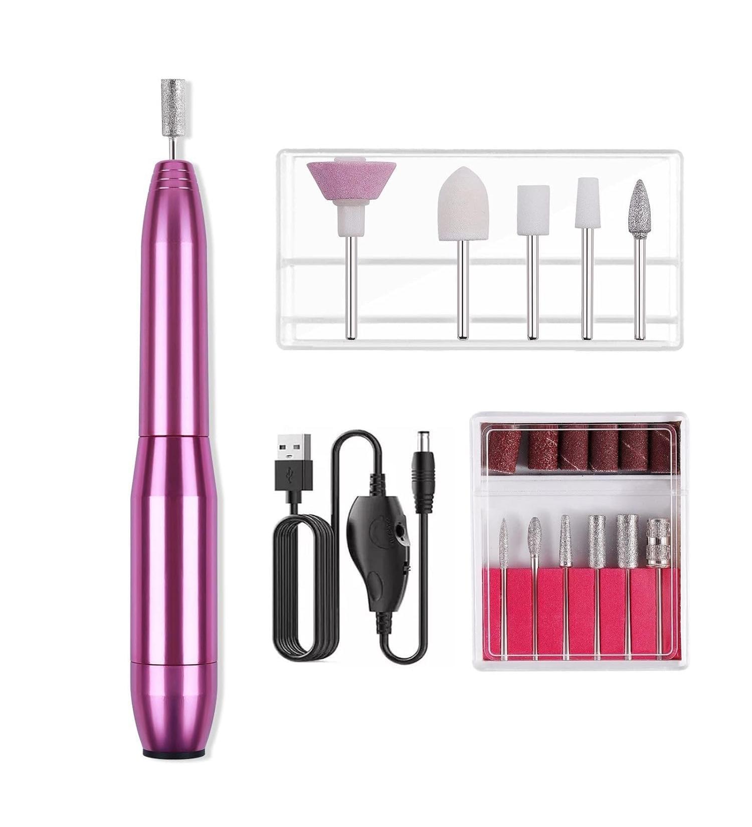 Adjustable Speed Electric Nail Drill 11 in 1 Set Professional Manicure and Pedicure Tools for Manicure Beginners Manicure DIY Technicians Home Or Salon Use. (red) - Buy Online on GoSupps.com