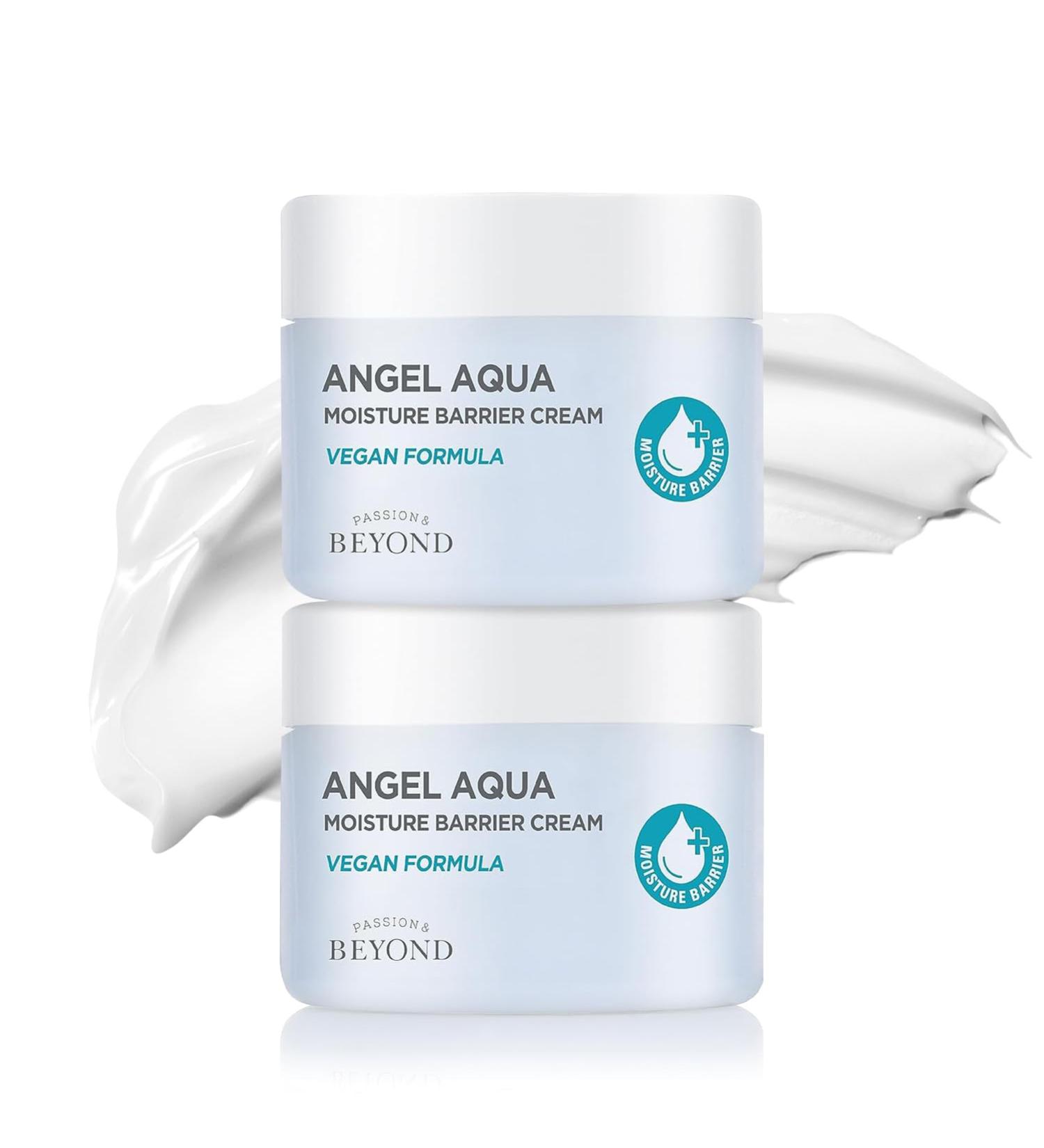 BEYOND Angel Aqua Moisture Barrier Cream - Vegan Deeply Nourishing Face Moisturizer (Pack of 2 5.1 fl oz Each) with Hyaluronic Acid & Shea Butter for Ultimate Hydration - Buy Online on GoSupps.com