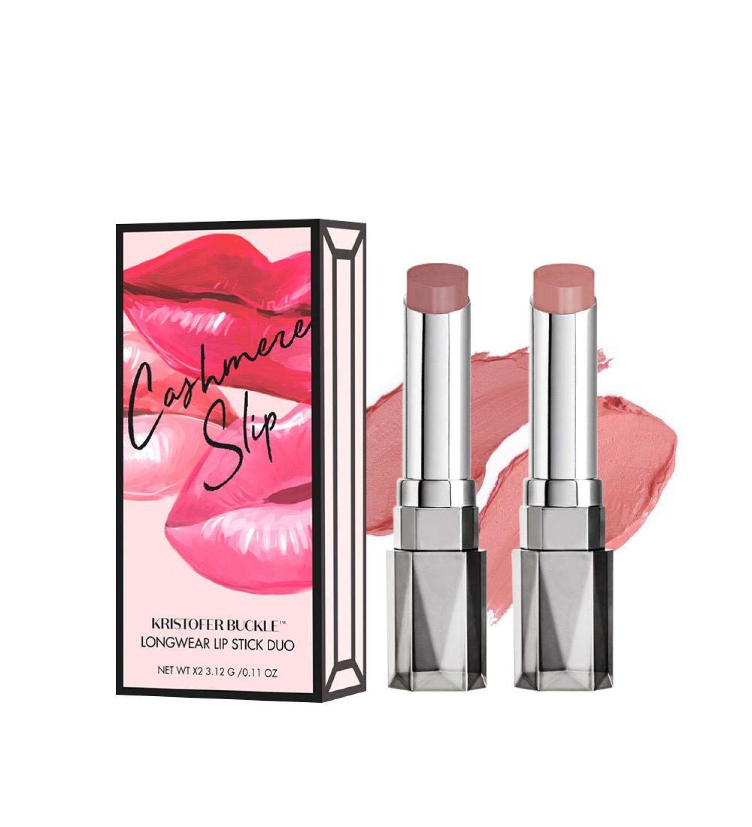 Buy Cashmere Slip Longwear Lipstick Duo - Creamy Rich Pigmented Color for 8 Hours | International Shipping Available - Buy Online on GoSupps.com
