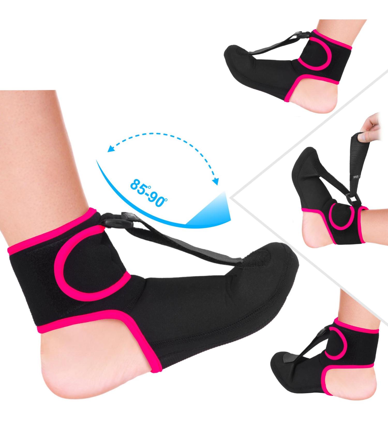 Buy Wixen Plantar Fasciitis Night Splint - Adjustable Ankle Brace for Quick Relief | Pink Small - Perfect for Men & Women - Buy Online on GoSupps.com