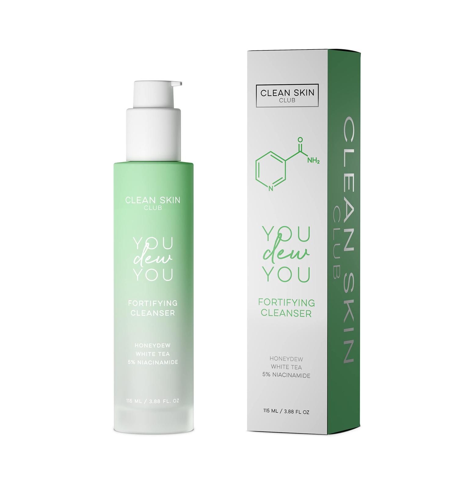 Clean Skin Club Acne Face Wash with 5% Niacinamide + Honeydew + White Tea | Cruelty-Free, Vegan & Fragrance-Free | Safe for Dry, Sensitive & All Skin Types - Buy Online on GoSupps.com
