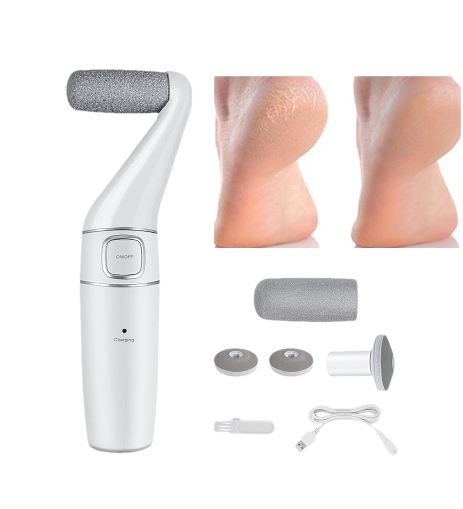 Foot Exfoliator Tool Professional Foot Care Tool Electric Callus Remover USB Rechargeable Waterproof Hard Skin Remover Foot Professional Pedicure Tool for Feet Cracked Heels - Buy Online on GoSupps.com