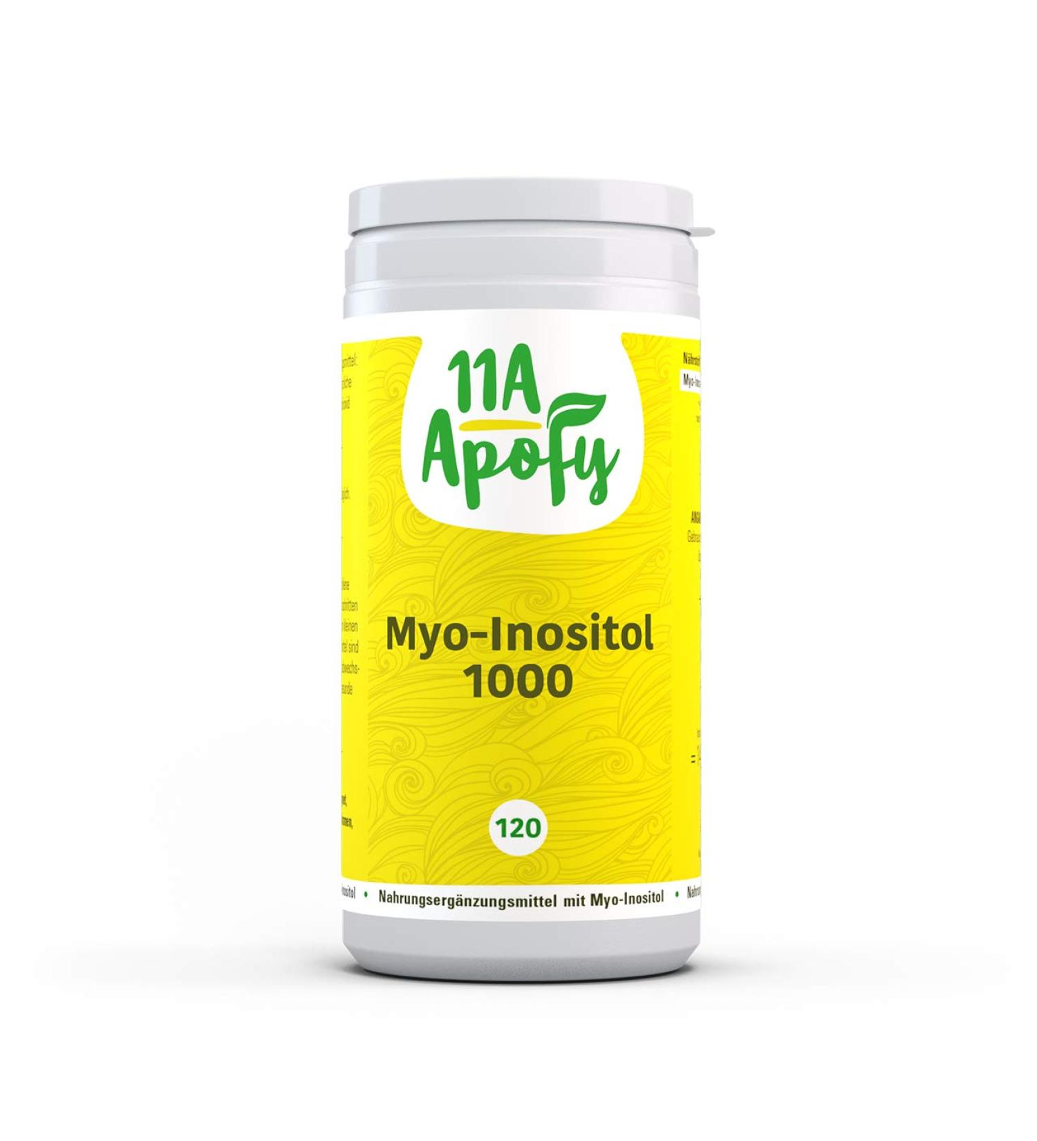 11A-Apofy Myo-Inositol 1000 - Vegan Cell Membrane Support | 120 Capsules - International Shipping Available - Buy Online on GoSupps.com