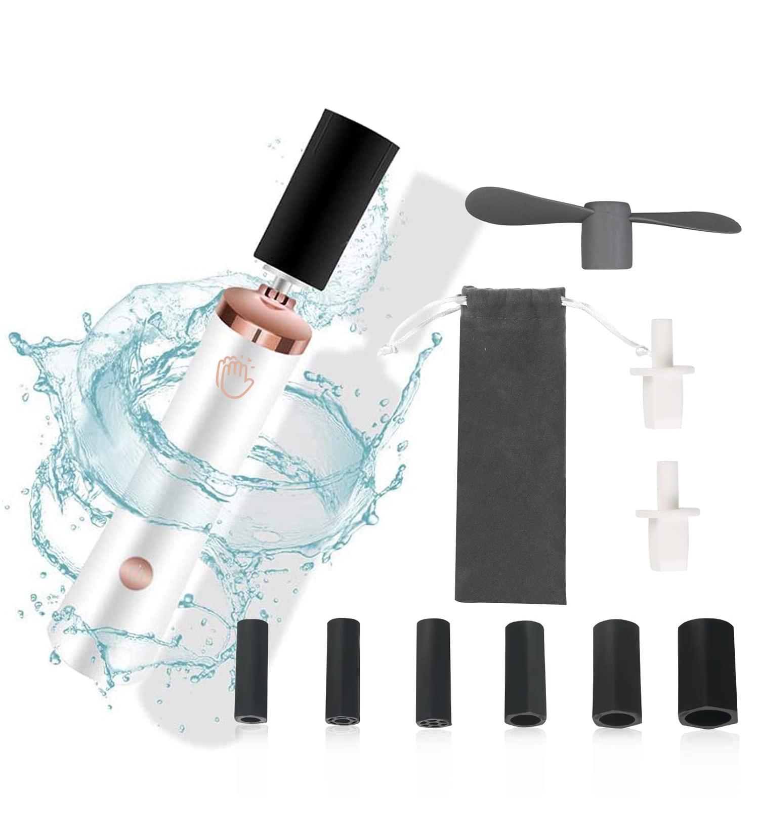 Portable Electric Glue Shaker for Eyelash Extensions and Nail Lacquer - White | Includes 2 Connectors and 6 Caliber Sizes | Liquid Mixer for Eyelash Glue and Nail Polish - Buy Online on GoSupps.com