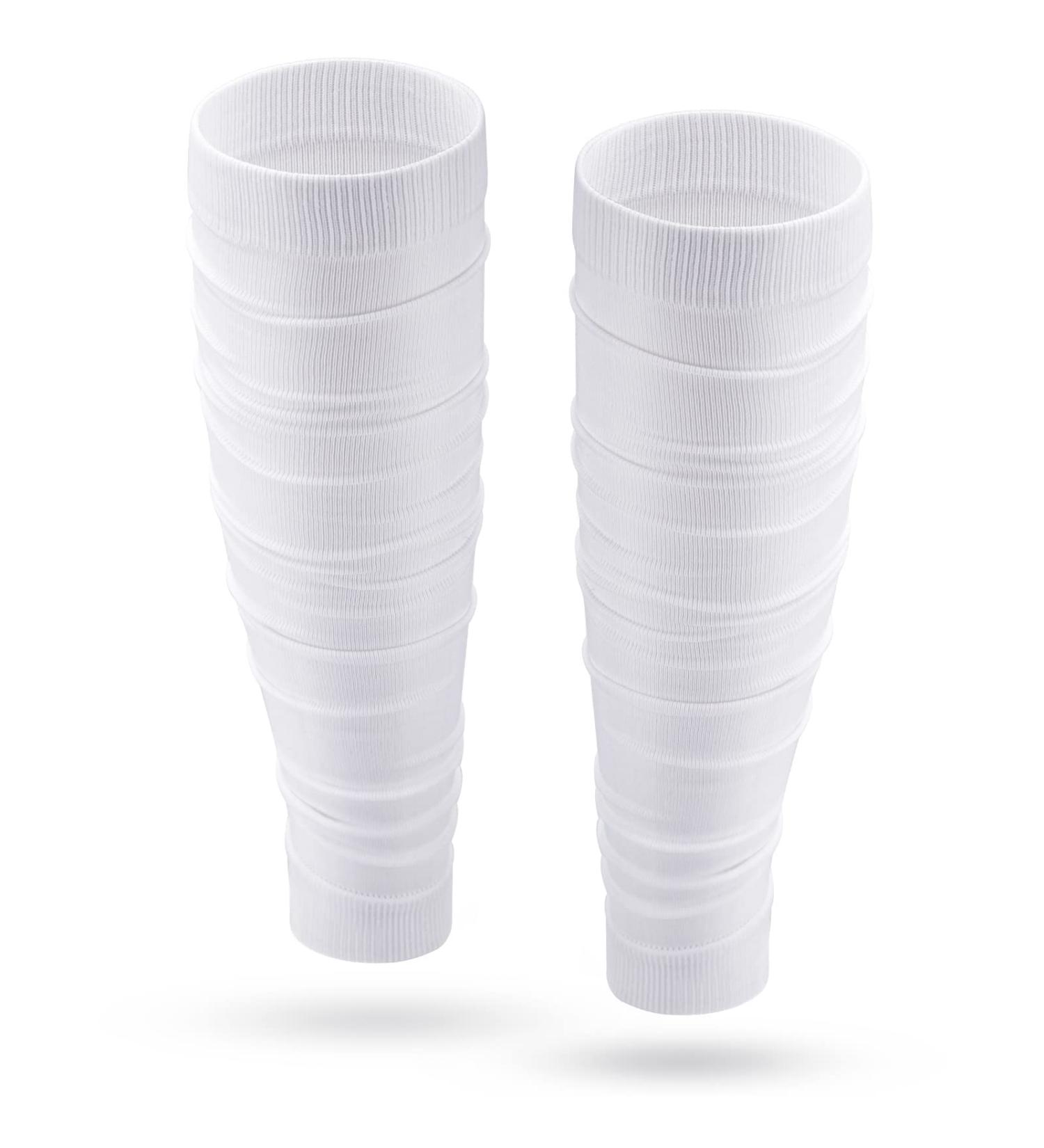 Kasyat Calf Compression Sleeve for Men & Women | Soccer Leg Support Sock | White - Buy Online on GoSupps.com