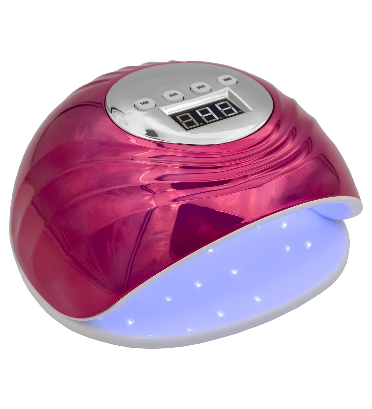 Buy 86W LED Nail Dryer Lamp - Professional UV Lamp with Sensor & LCD Display for Gel Nails - 4 Timer Settings - Perfect for Fingernail & Toenail Design (Pink) - Fast International Shipping - Buy Online on GoSupps.com