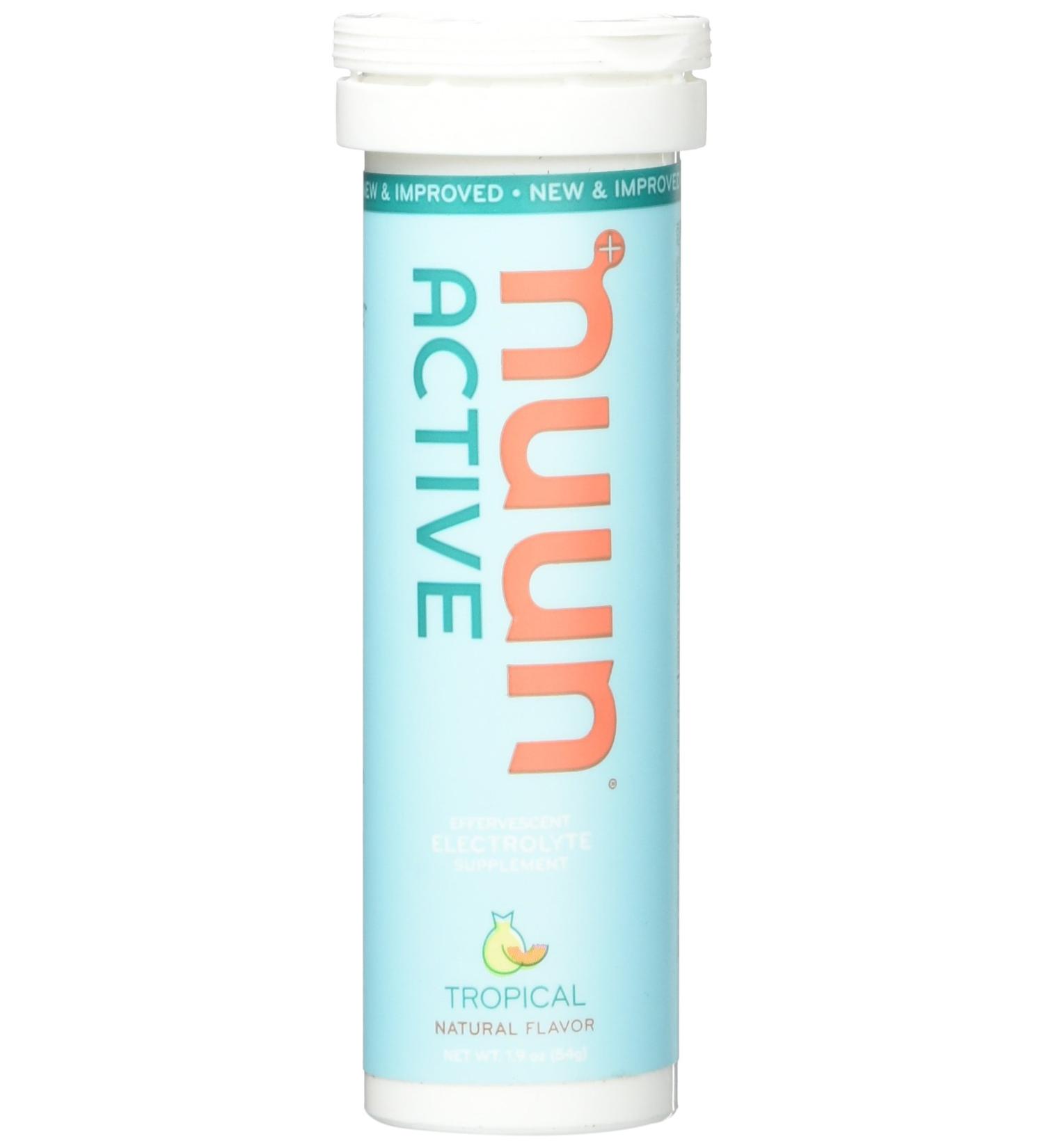 Nuun Active Tropical Fruit Electrolyte Tablets - 10 ct | Hydration for Sports & Travel - Buy Online on GoSupps.com
