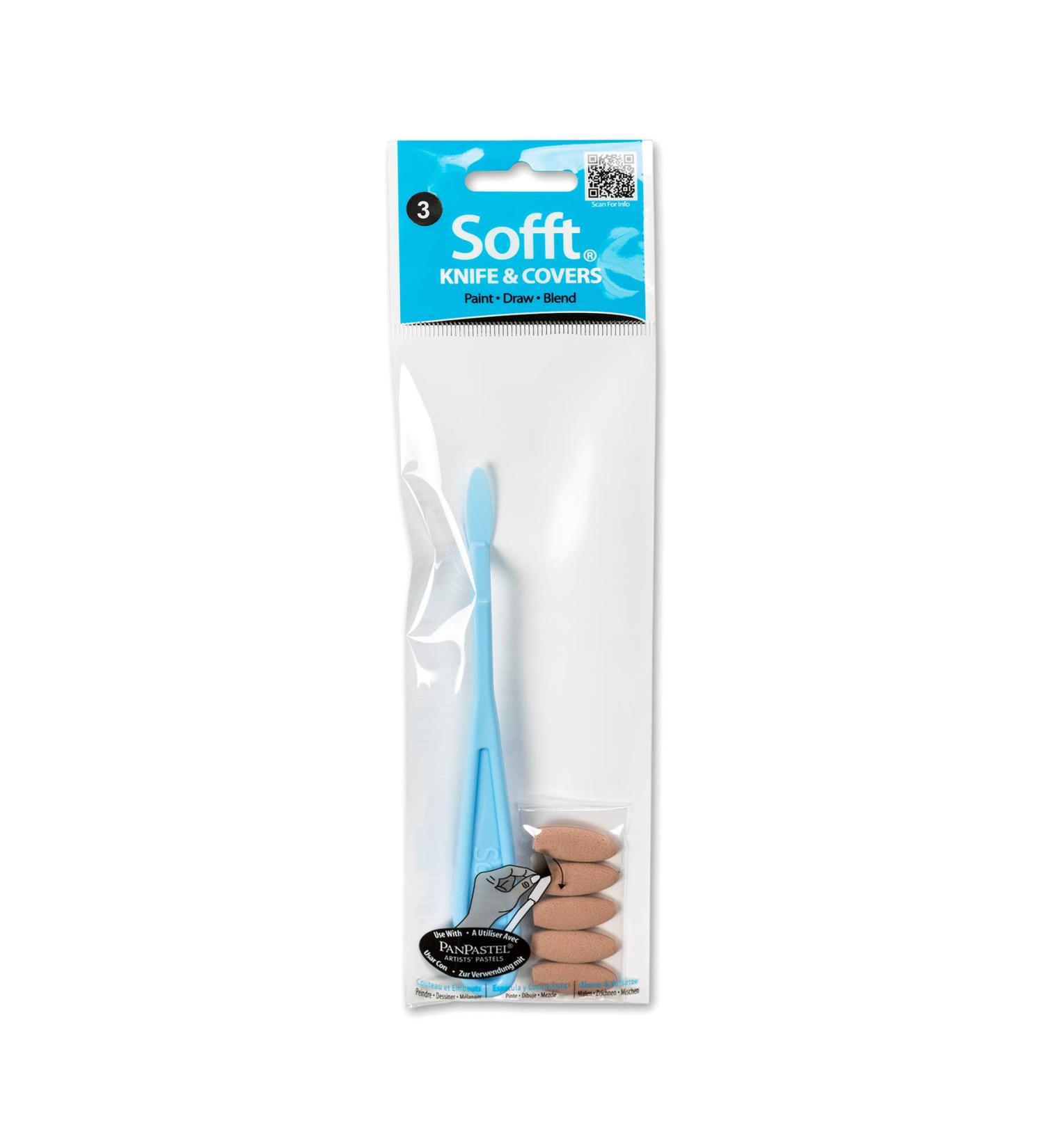 PanPastel Sofft Tool 65003 No. 3 Oval Palette Knife with 5 Covers - Artist Painting Pastels - Buy Online on GoSupps.com