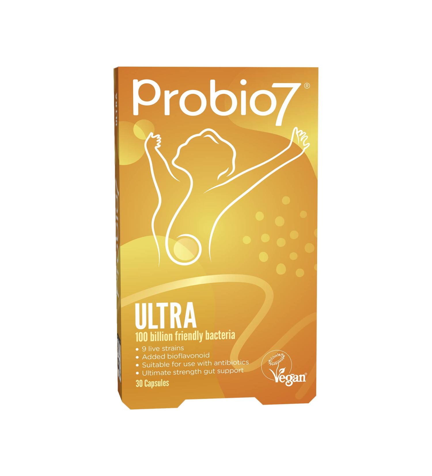 Probio7 Ultra 100 Billion CFU Digestive Health Bioflavonoid for Men and Women - 30 Count - Buy Online on GoSupps.com