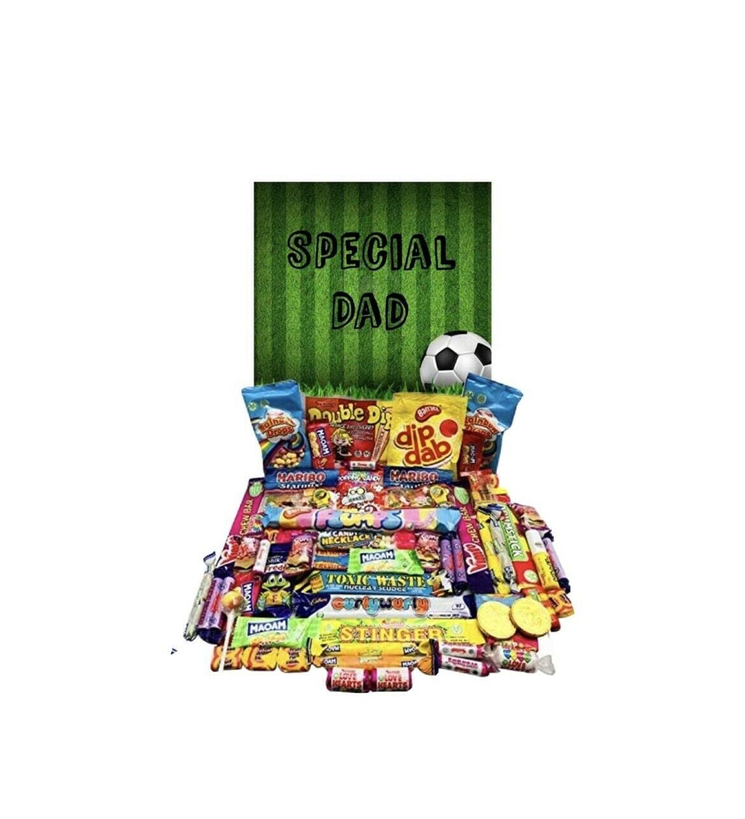 Special Football Dad Pick N Mix Ultimate Retro Sweet Box Candy Hamper Birthday Present Daddy Chocolate & Sweet Box - Buy Online on GoSupps.com