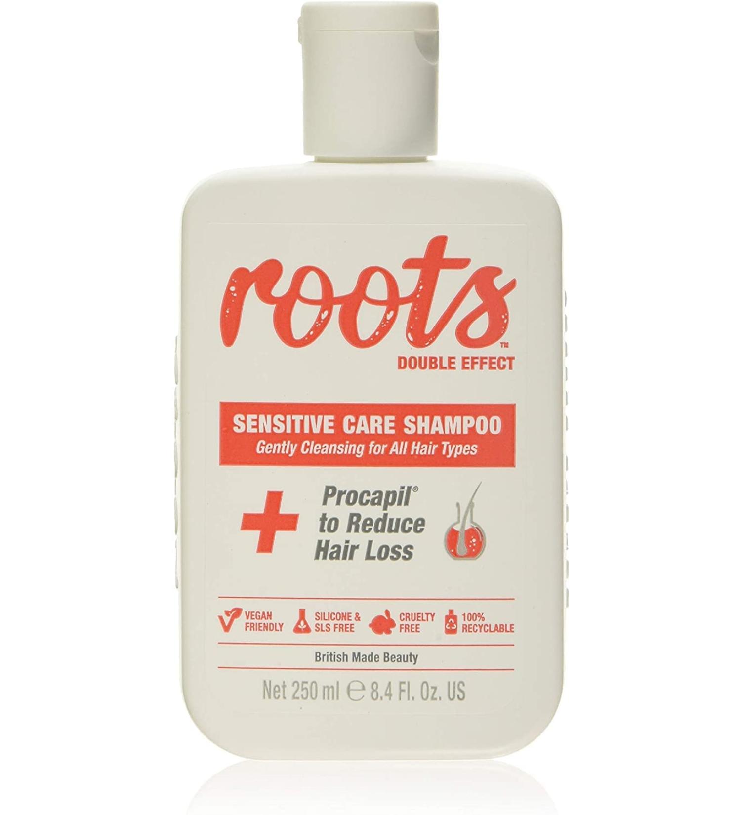  Roots Double Effect Haircare Sensitive Care Shampoo for Prevention of Hair Loss and Sensitive Scalp Suitable for Thinning Hair Sensitive Shampoo 250ml - Buy Online on GoSupps.com