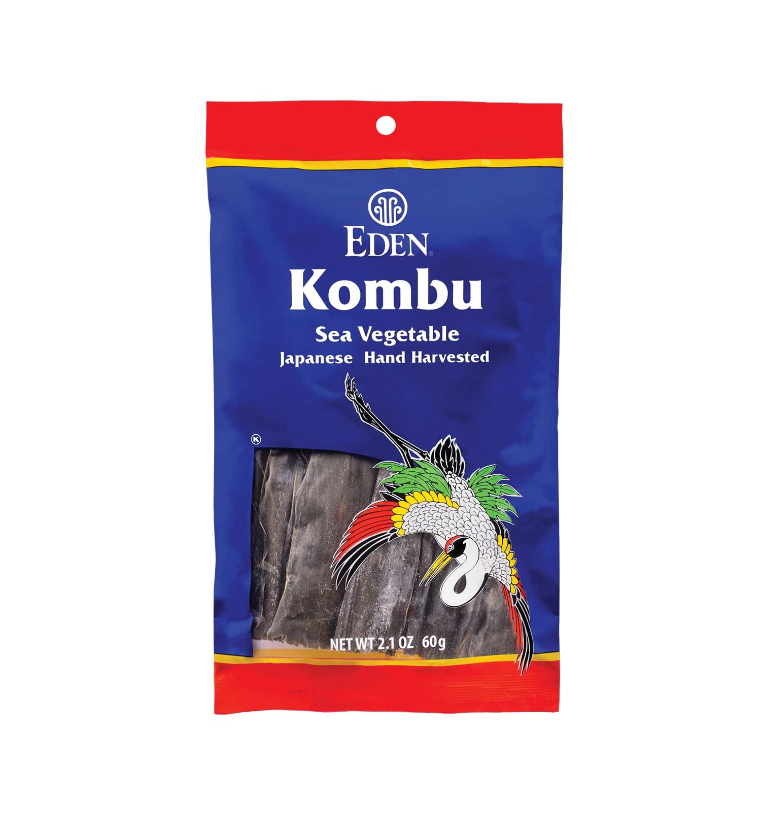 Eden Kombu: Wild Japanese Hand Harvested Sea Vegetable - Hokkaido Dashi Seaweed | 2.1 Oz - Buy Online on GoSupps.com