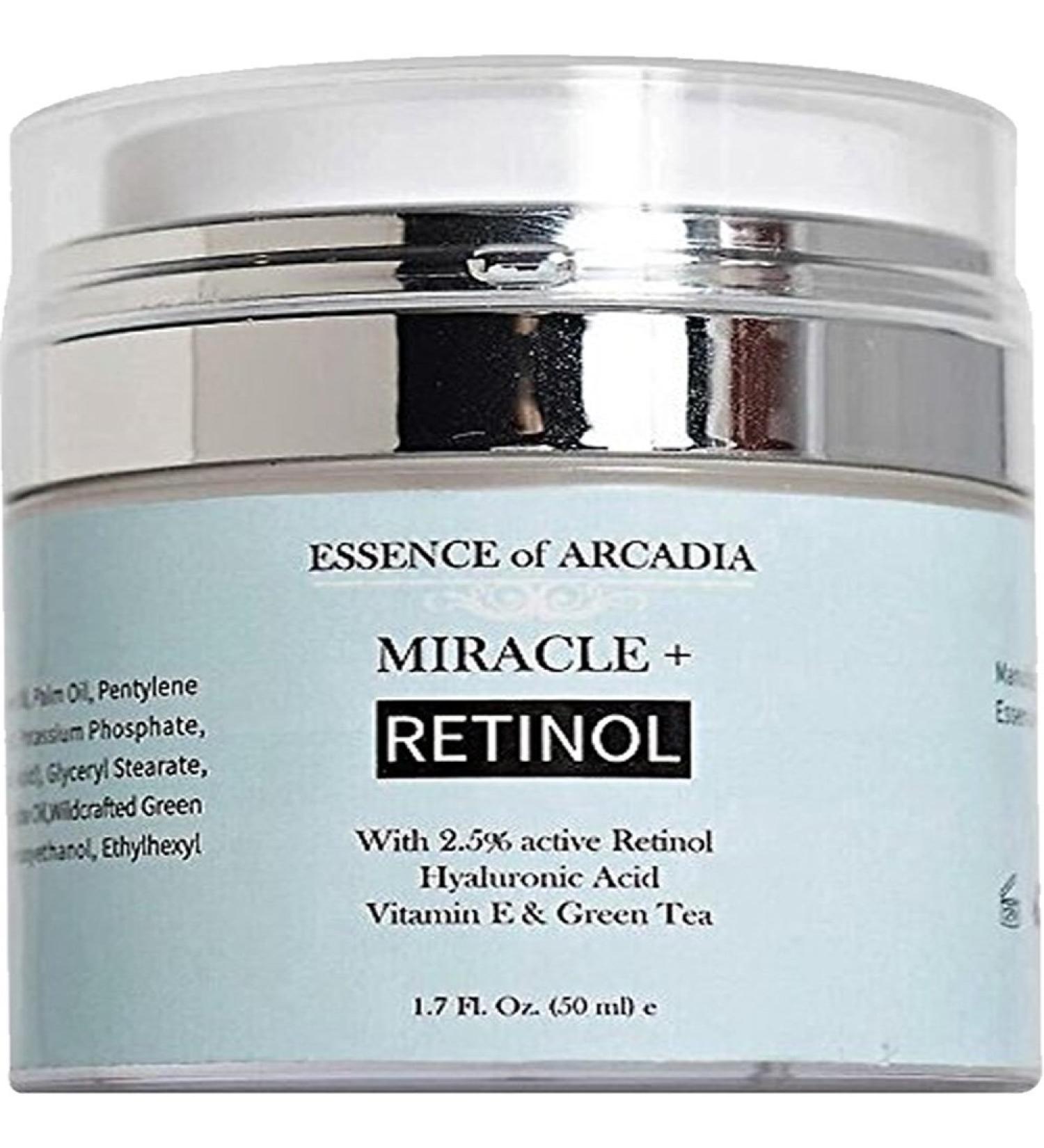 High Strength Retinol Moisturizer Cream for Face and Eye Area - 2.5% Retinol, Hyaluronic Acid, Vitamin E, Green Tea - Anti-Aging Formula for Wrinkles, Fine Lines, Spots - Day and Night - Buy Online on GoSupps.com