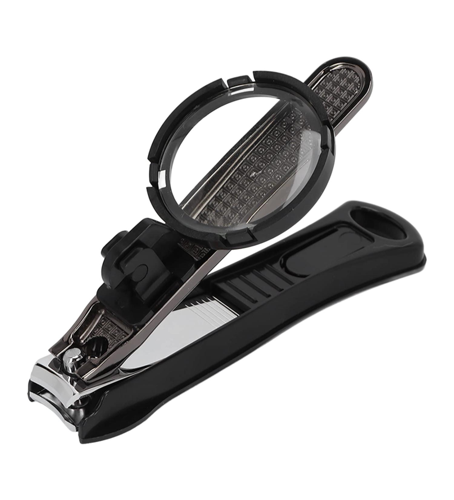 Nail Clipper With Magnifying Glass ANGGREK Heavy Duty Nail Cutter Smart Nail Clippers Magnifier Loupe Set Portable Nail Clipper for Elderly and Children(black) - Buy Online on GoSupps.com