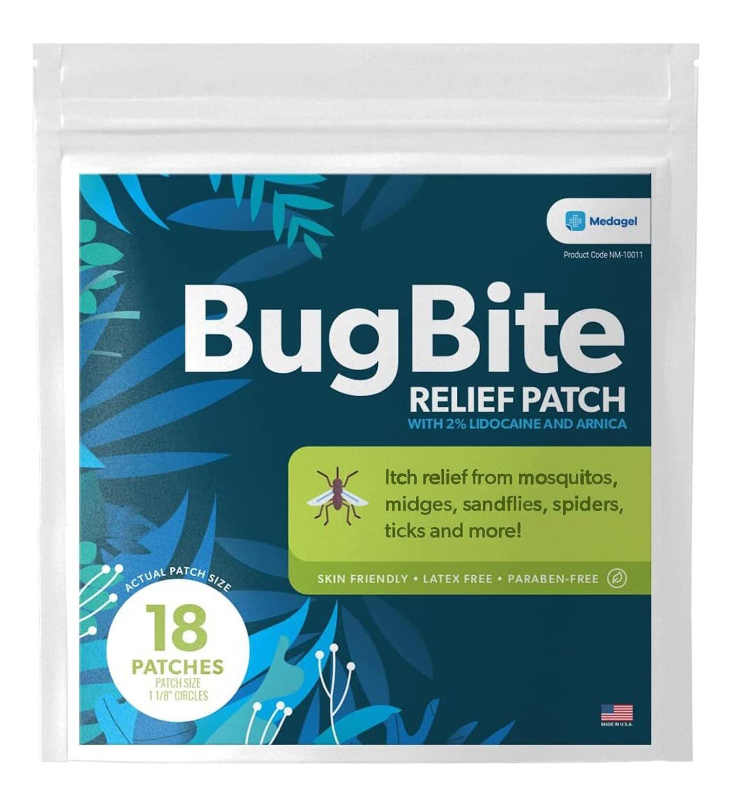 Medagel Bug Bite Relief Patch with Arnica - Calming Hydrogel Patches for Kids & Adults (18 Patches) - Buy Online on GoSupps.com