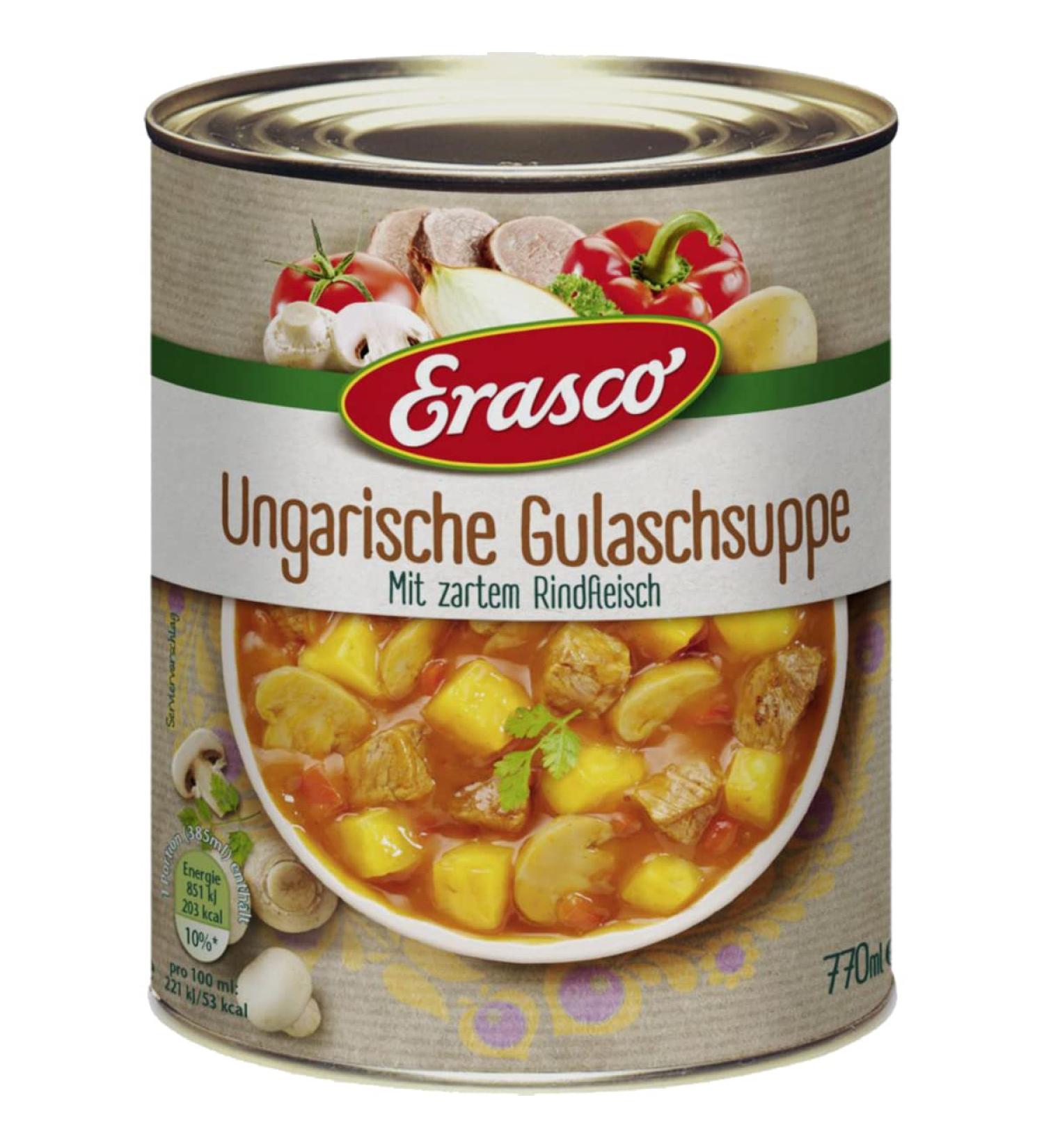 Erasco Ragoût de goulash hongrois avec bœuf 770 ml