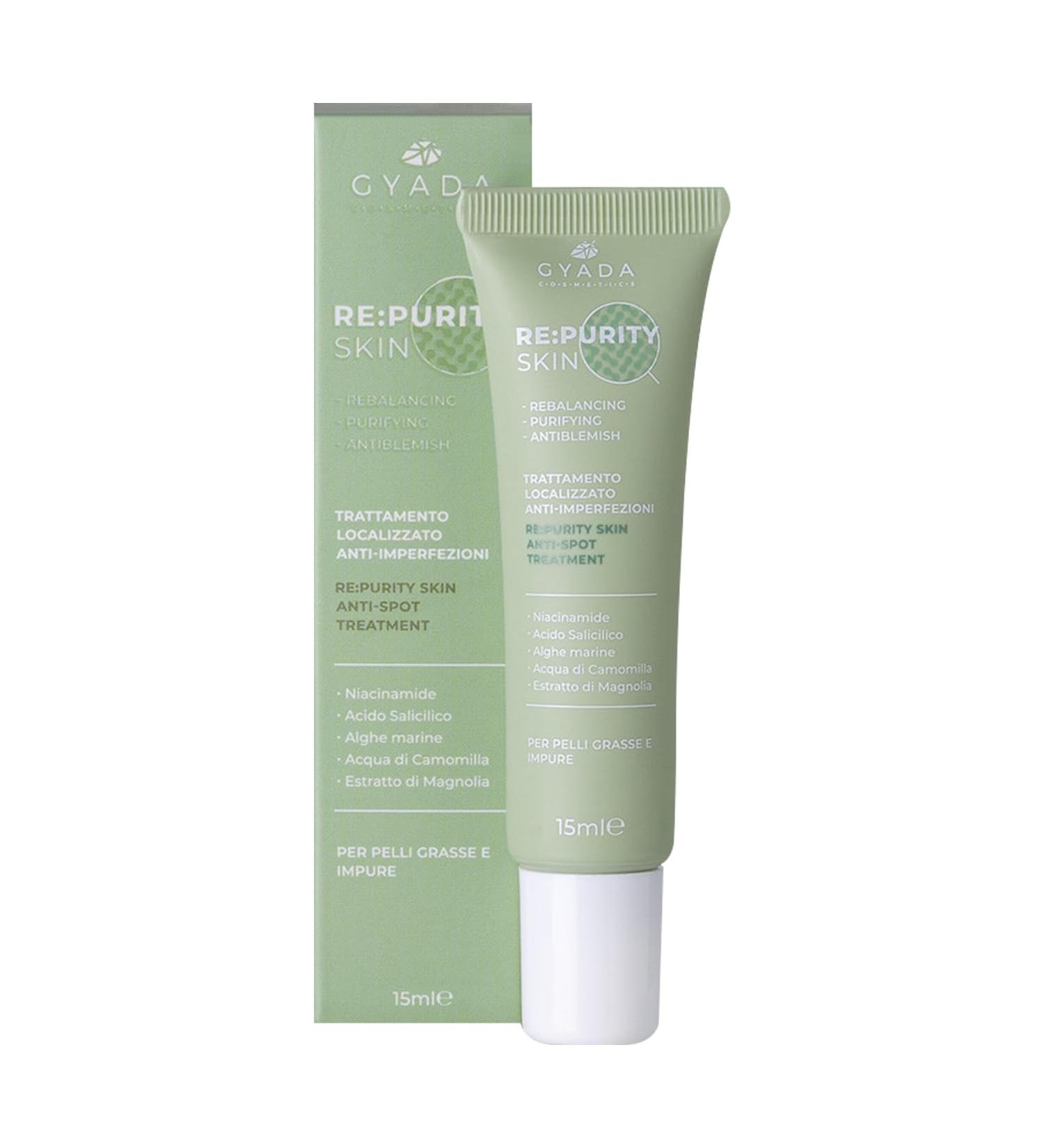 GYADA COSMETICS RePurityskin AntiSpot Treatment Localized treatment against impurities blackheads blackheads enlarged pores pimples reduces the accumulation of sebum 15 ml - Buy Online on GoSupps.com