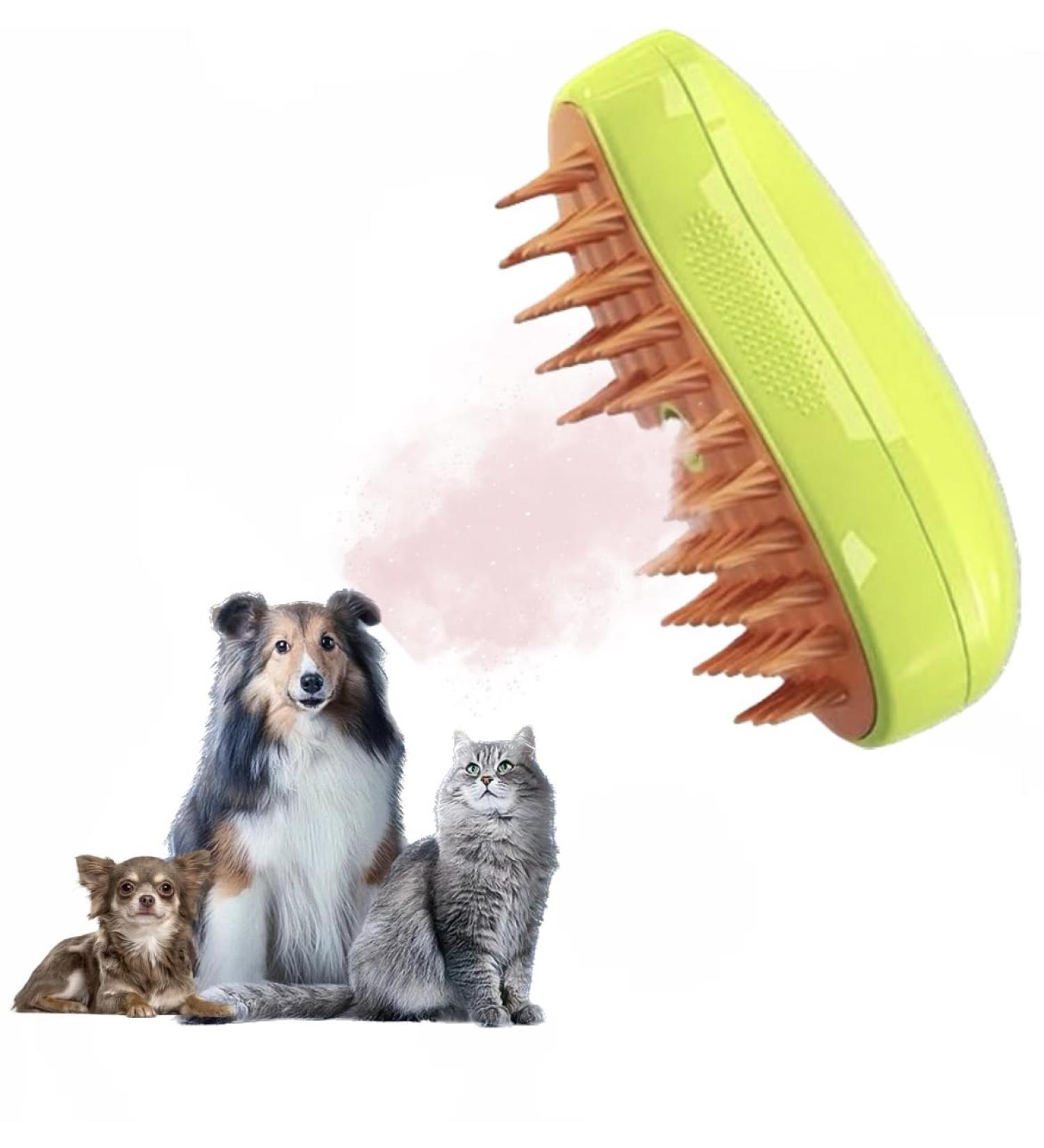 Cat Steamy Brush 3 In1 Steamy Cat Brush Cat Spray Massage Comb Cat Grooming Brush for Removing Tangled and Loosse Hair Anti-Flying Hair (1pcs) - Buy Online on GoSupps.com