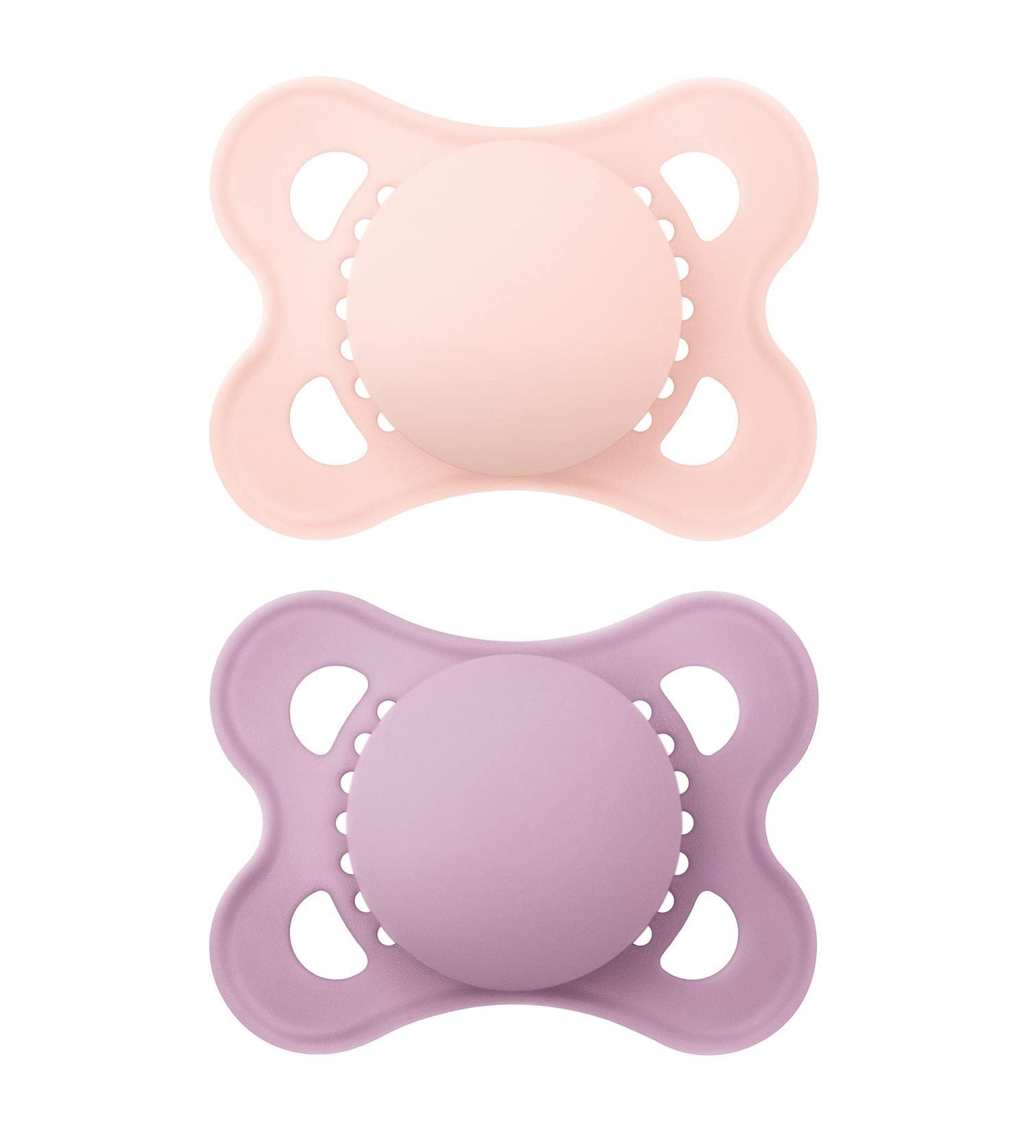 MAM Original Matte Pacifier (2 pack 1 Sterilizing Pacifier Case) Pacifiers 0-6 Months Baby Girl Pacifier Best Pacifiers for Breastfed Babies Sterilizing Storage Case - Buy Online on GoSupps.com