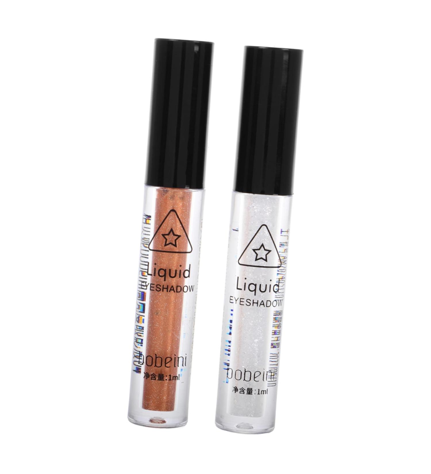 Outanaya 2pcs Eye Shadow Pencil Metallic Eyeshadow Glitter Eyeshadow Waterproof Eyeliner Pen Liquid Silver - Buy Online on GoSupps.com