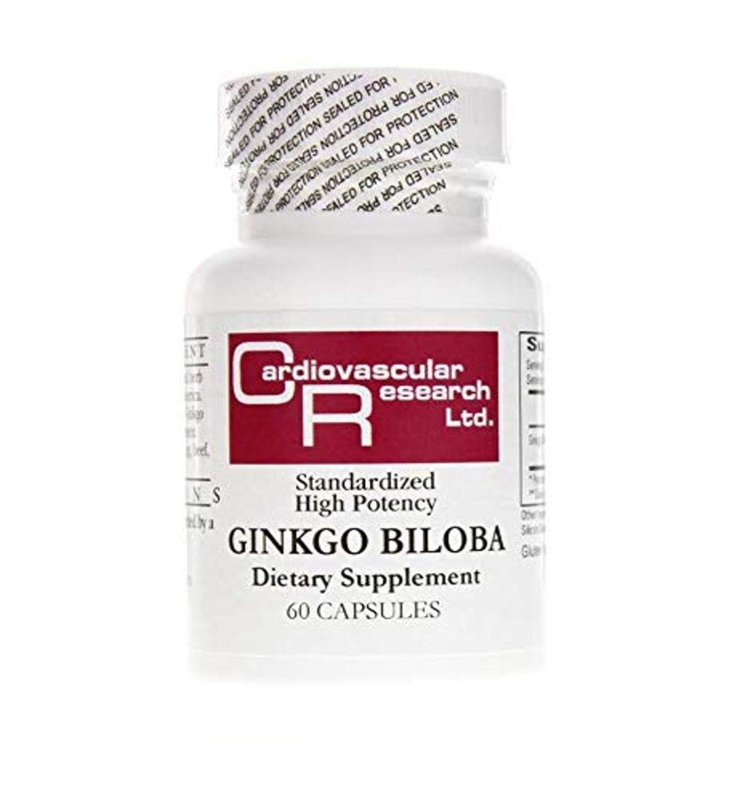 Cardiovascular Research Gingko Biloba White 60 Count