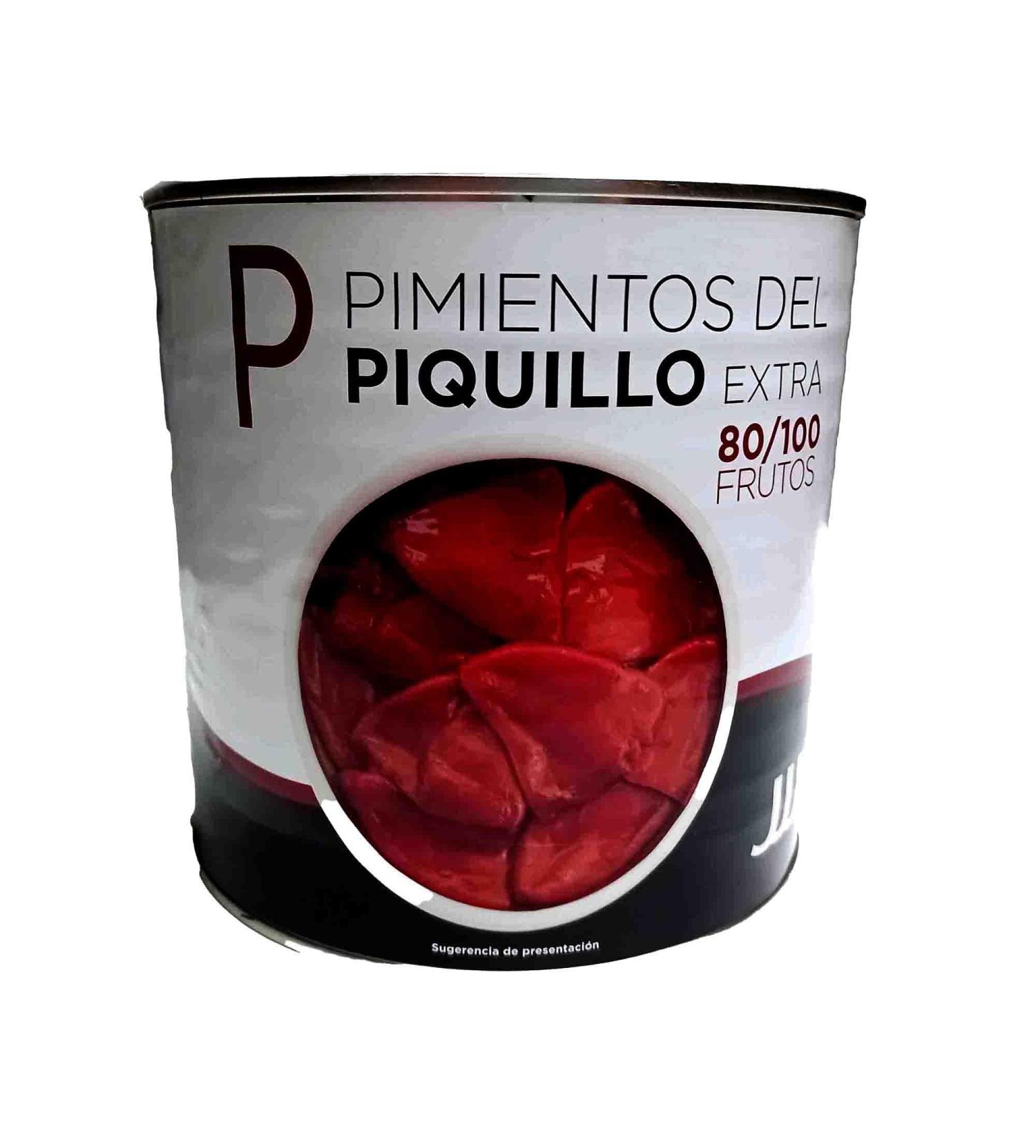 Whole Roasted Piquillo Spanish Red Peppers In Brine 2.5kg tin - Buy Online on GoSupps.com