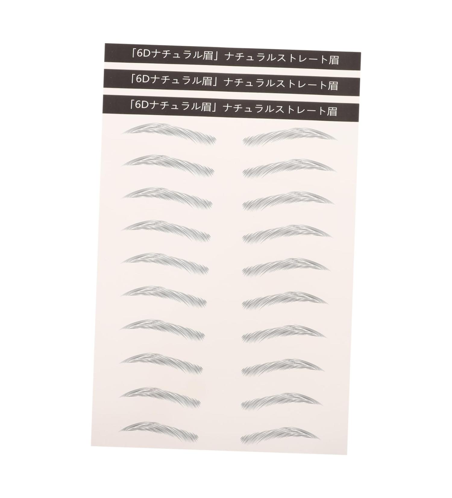  minkissy minkissy 3 Like Eyebrow Stickers Bionic Effect Easy Water Transfer For Beginners Grooming Decals Natural Temporary Brows For Women - Buy Online on GoSupps.com