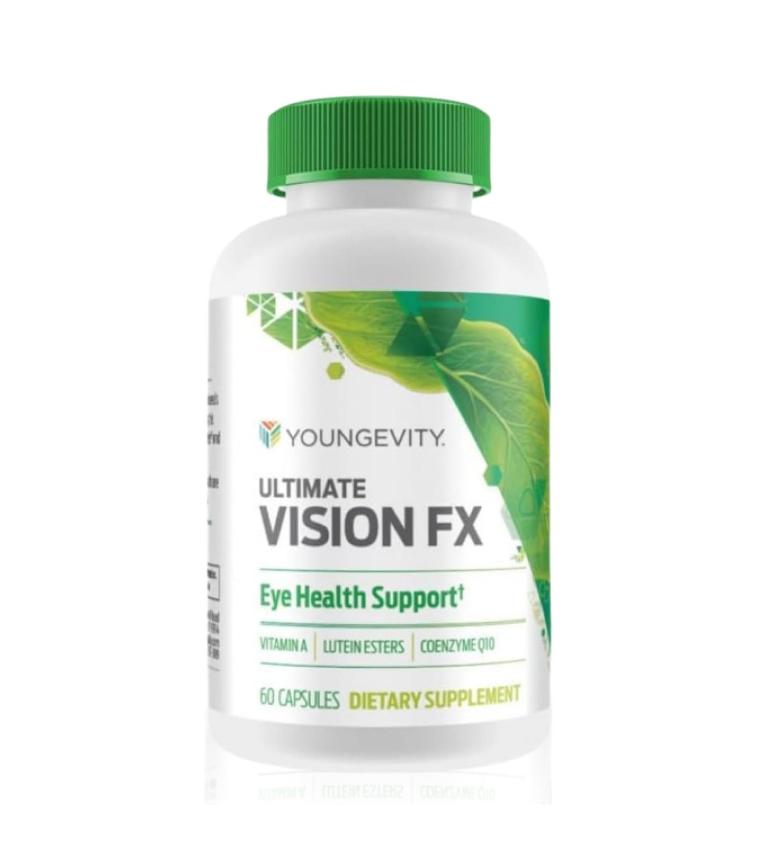 Youngevity Ultimate Vision FX - Eye Vitamin & Mineral Supplement Blend - Lutein CoQ10 Vitamins A C E Zinc Chromium Selenium for Eye Health (60 Capsules) 60 Count (Pack of 1) - Buy Online on GoSupps.com
