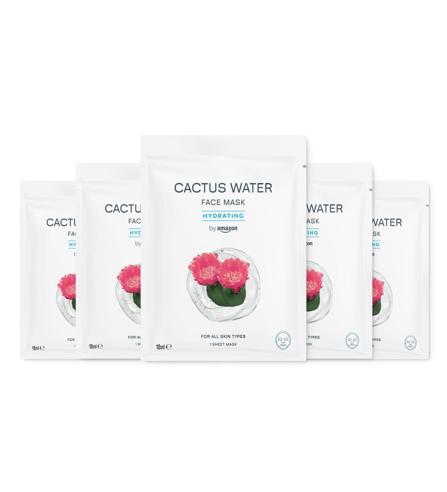  by Amazon by Amazon Cactus Water Moisturizing Sheet Face Mask 18 ml Pack of 5 - Buy Online on GoSupps.com