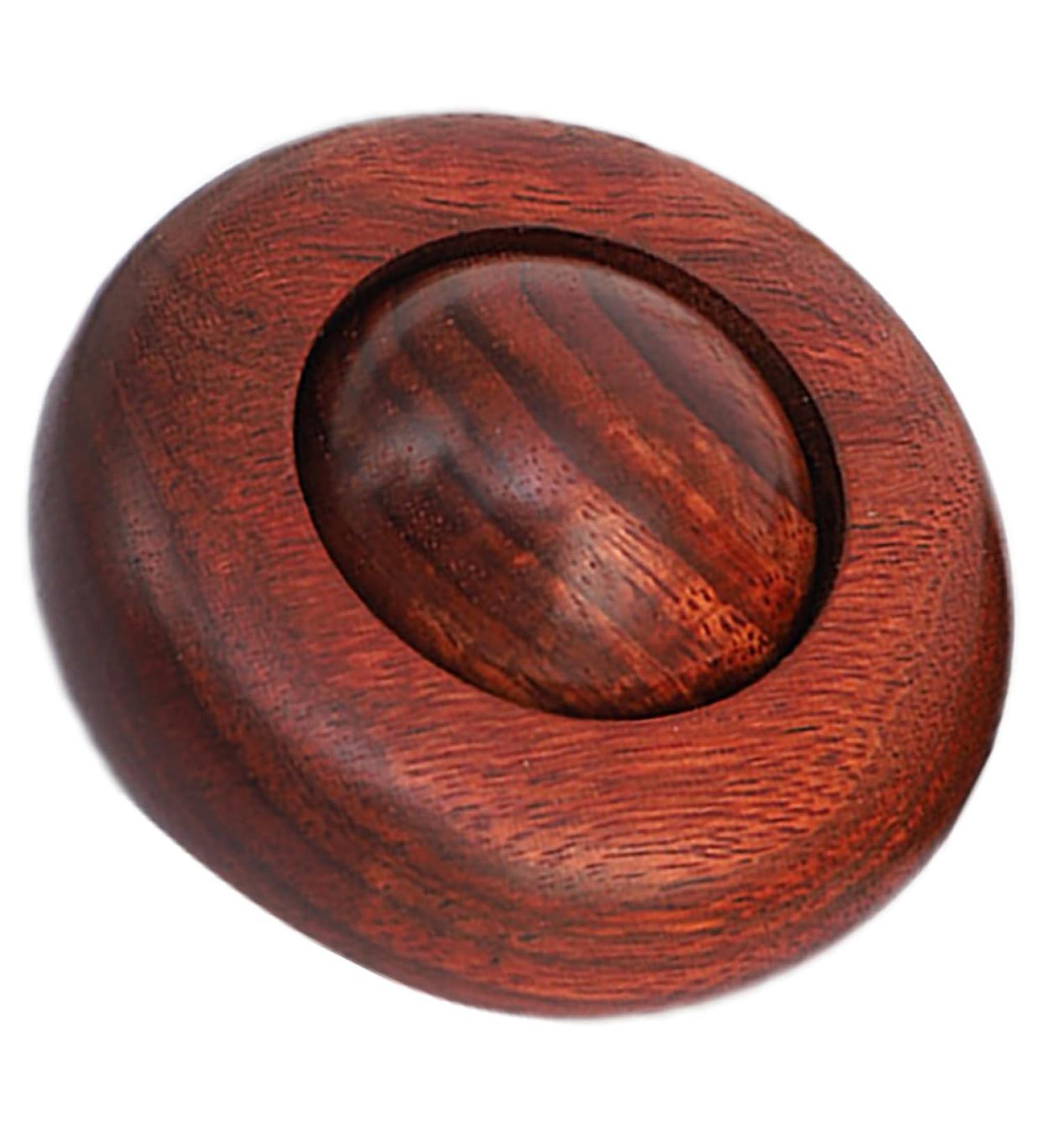Gogogmy Wooden Hand Rings Massage Balls - Thai Massage Device for Back & Fitness | Gentle Rolling UFO Mahogany Massage Tool - Buy Online on GoSupps.com
