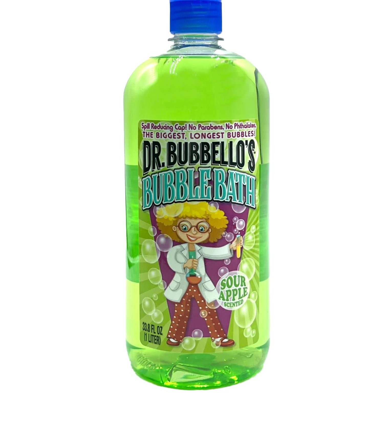 Dr. Bubbello's Bubble Bath Sour Apple 33.8 oz Cruelty Feee